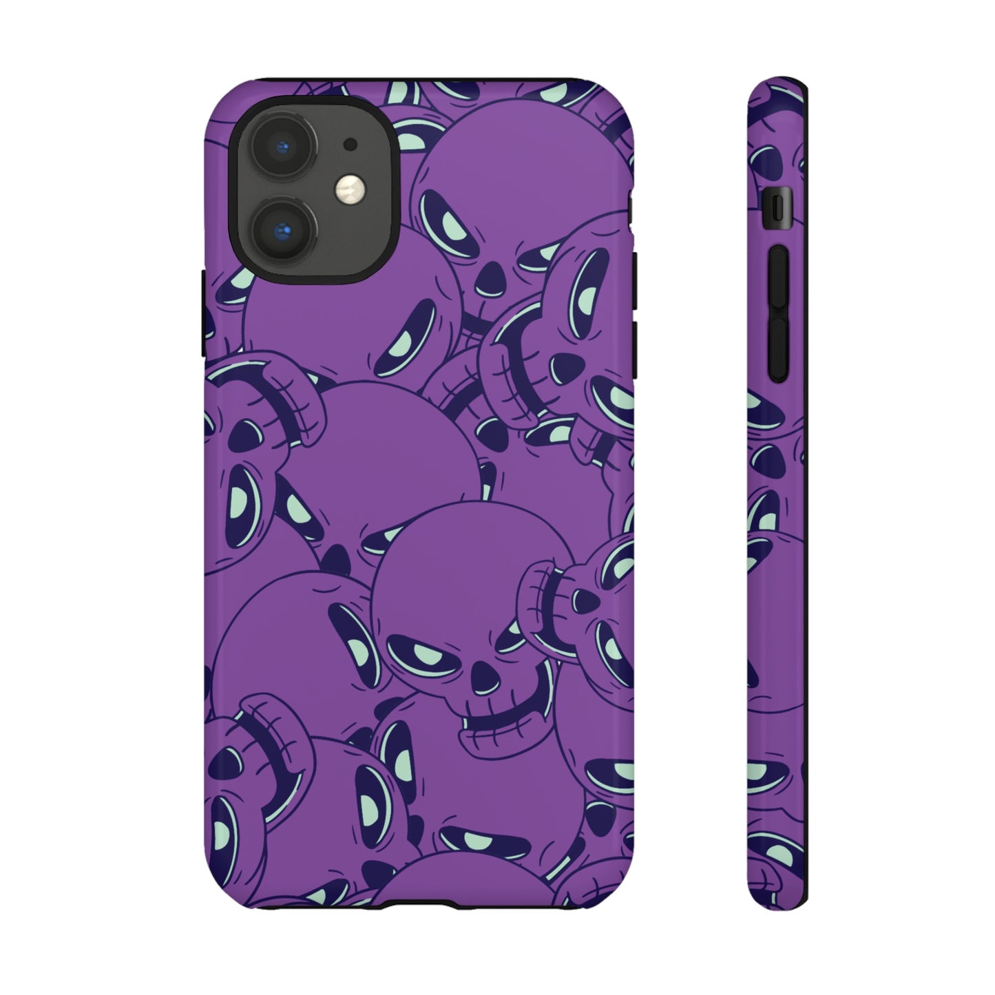 Glowing Skulls Wallpaper Phone Case | iPhone 15 Plus/ Pro, 14, 13, 12| Google Pixel 7, Pro, 5| Samsung Galaxy S23 All Major Phone Models