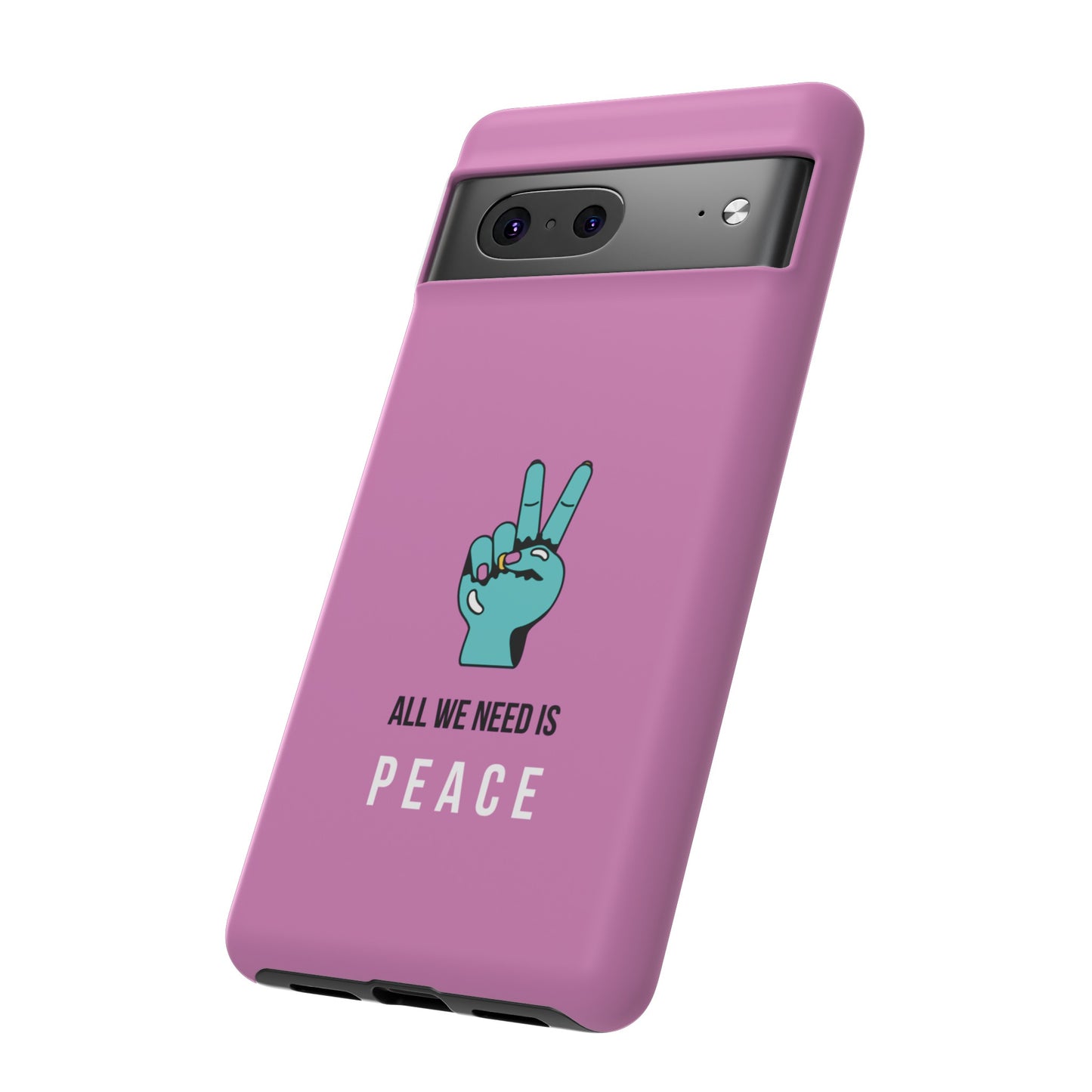 All We Need Is Peace Wallpaper Phone Case | iPhone 15 Plus/ Pro, 14, 13, 12| Google Pixel 7, Pro, 5| Samsung Galaxy S23 All Major Phone Models