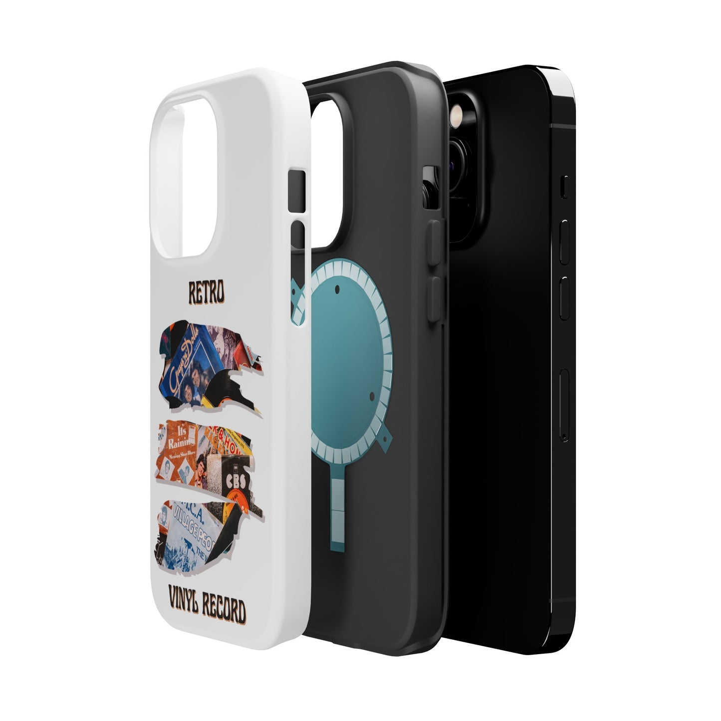 Retro Vinyl Record Phone Case | iPhone 15 Plus/ Pro, 14, 13, 12|