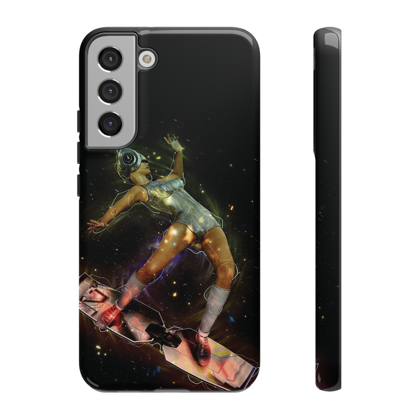 Sci-Fi Skateboard Wallpaper Phone Case | iPhone 15 Plus/ Pro, 14, 13, 12| Google Pixel 7, Pro, 5| Samsung Galaxy S23 All Major Phone Models