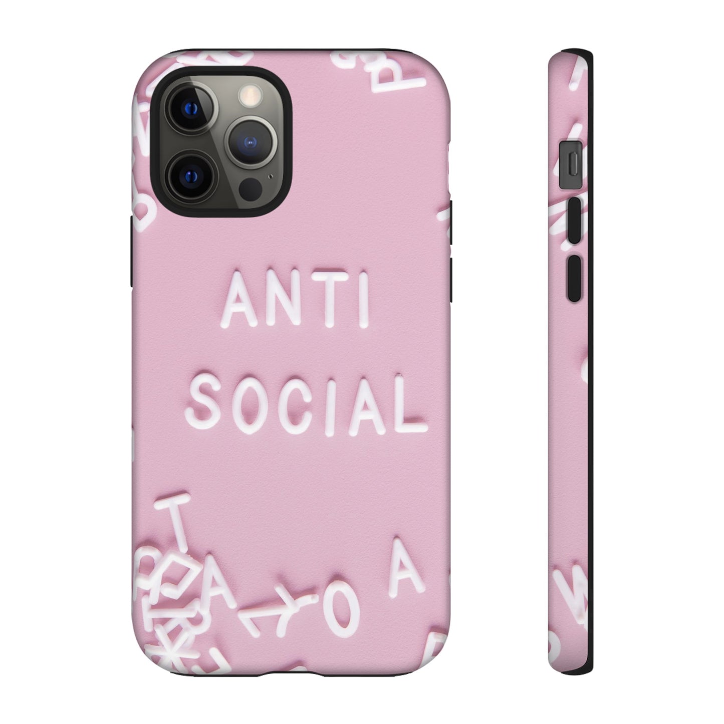 Anti Social Phone Case | iPhone 15 Plus/ Pro, 14, 13, 12| Google Pixel 7, Pro, 5| Samsung Galaxy S23 All Major Phone Models