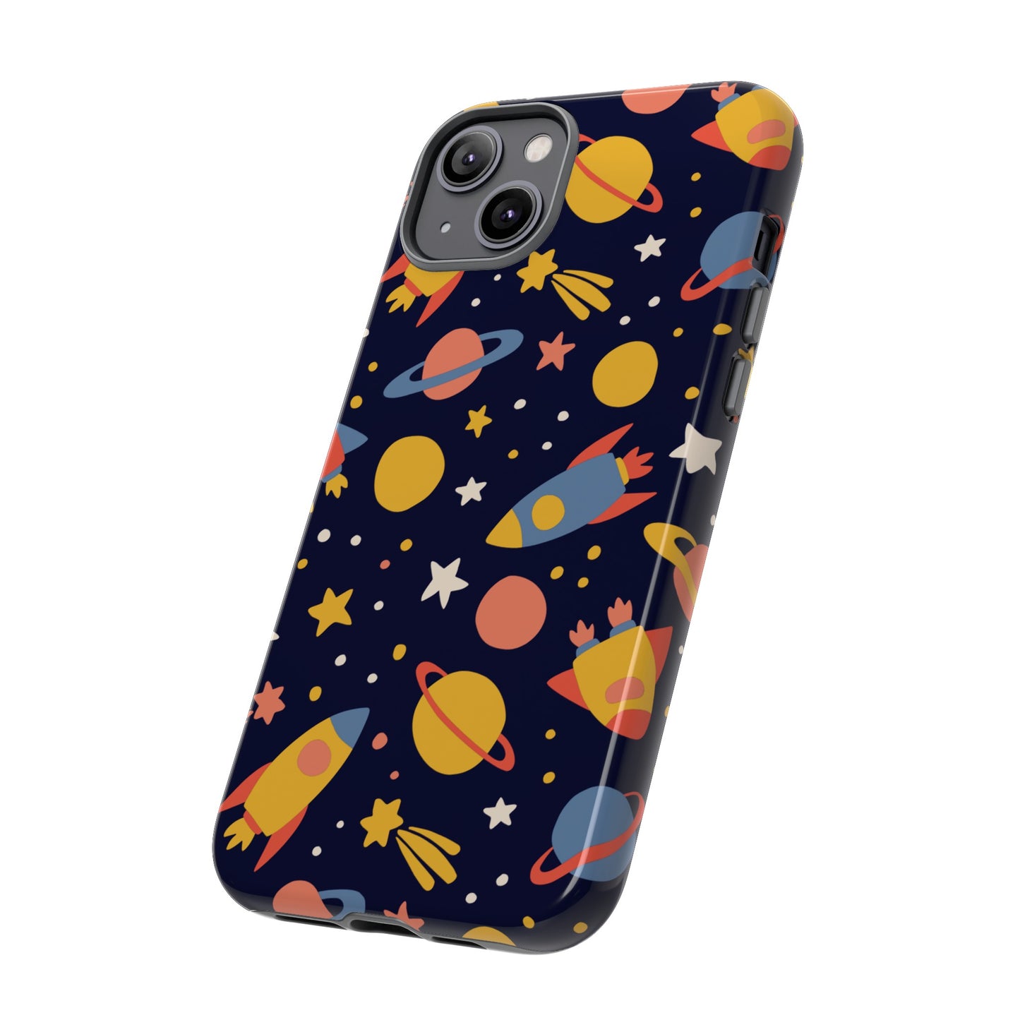 Cartoon Space Wallpaper Phone Case | iPhone 15 Plus/ Pro, 14, 13, 12| Google Pixel 7, Pro, 5| Samsung Galaxy S23 All Major Phone Models