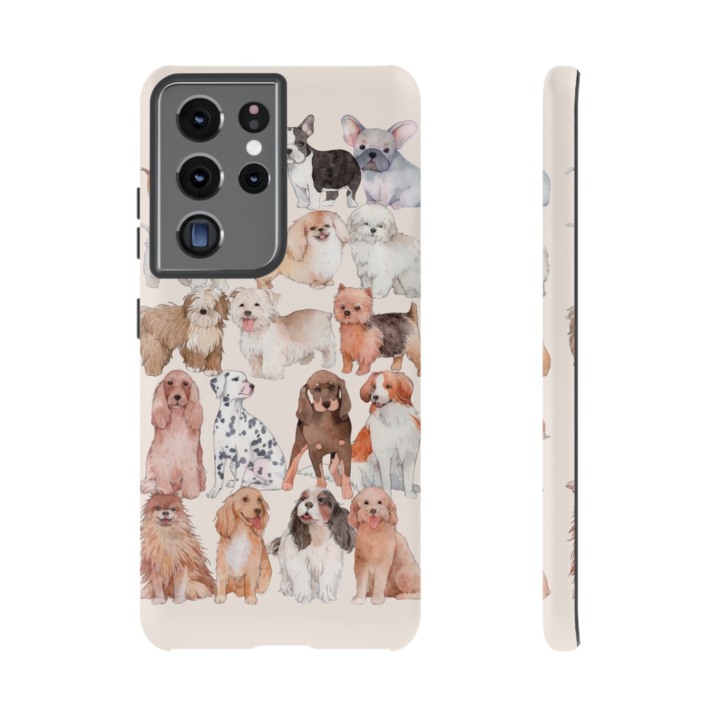 Dog Collage Wallpaper Phone Case | iPhone 15 Plus/ Pro, 14, 13, 12| Google Pixel 7, Pro, 5| Samsung Galaxy S23 All Major Phone Models