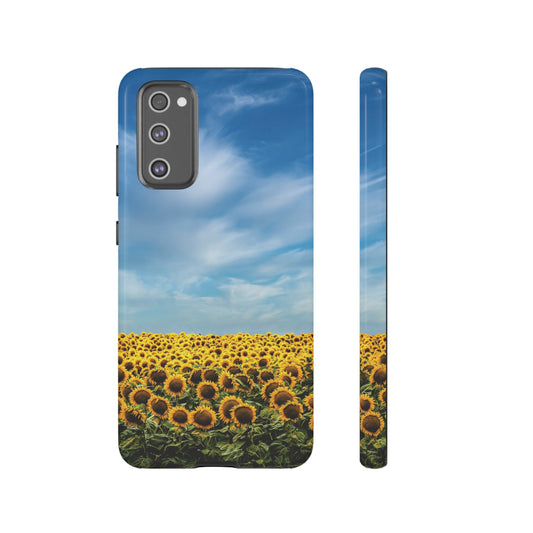 Sunflower Field Phone Case |iPhone 15 Plus/ Pro, 14, 13, 12|Google Pixel 7, Pro, 5| Samsung Galaxy S23 All Major Phone Models