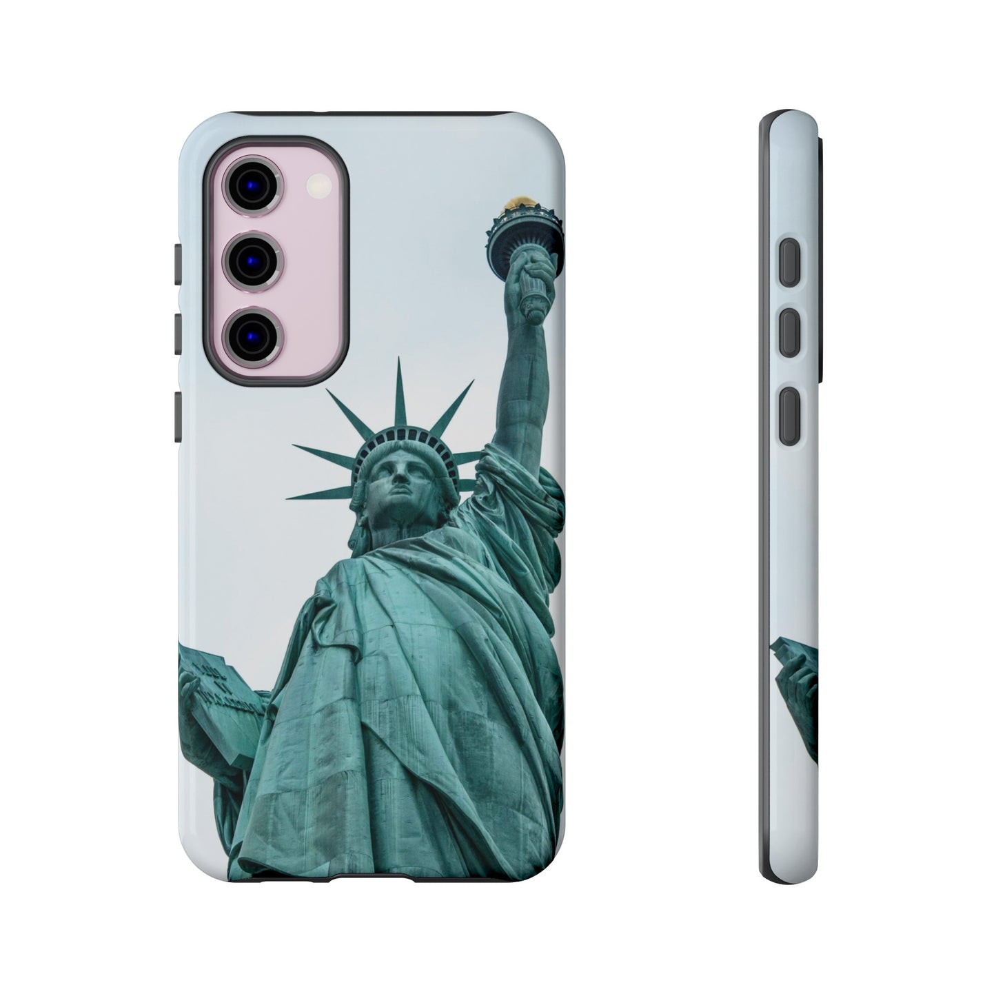 Statue of Liberty Wallpaper Phone Case | iPhone 15 Plus/ Pro, 14, 13, 12| Google Pixel 7, Pro, 5| Samsung Galaxy S23 All Major Phone Models