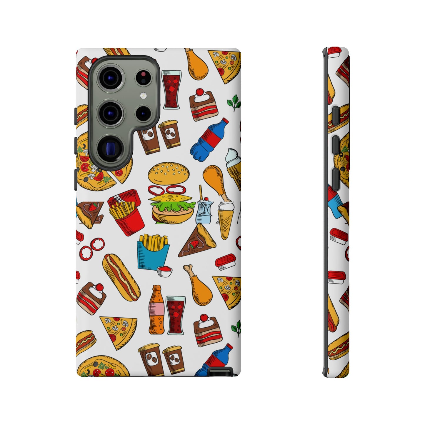 Fast Food Wallpaper Phone Case | iPhone 15 Plus/ Pro, 14, 13, 12| Google Pixel 7, Pro, 5| Samsung Galaxy S23 All Major Phone Models