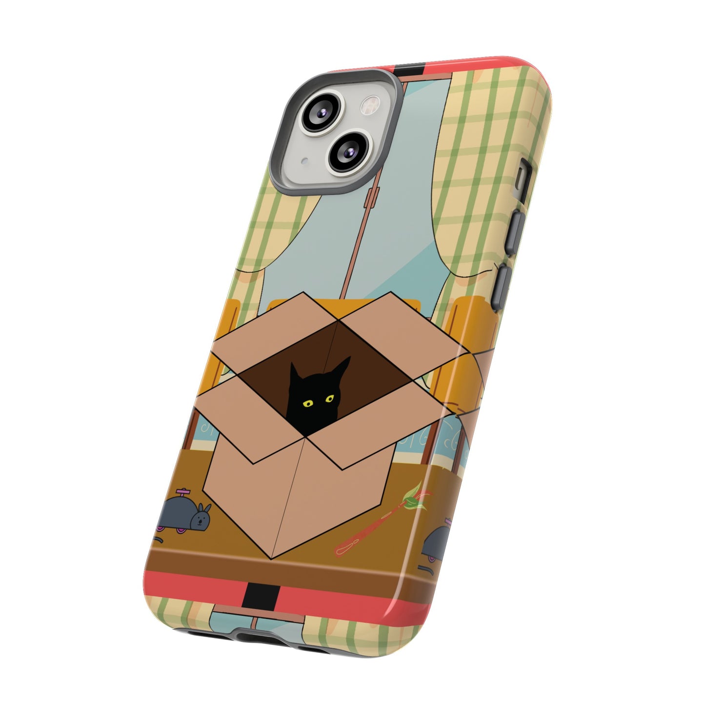 Cat In The Box Phone Case | iPhone 15 Plus/ Pro, 14, 13, 12| Google Pixel 7, Pro, 5| Samsung Galaxy S23 All Major Phone Models