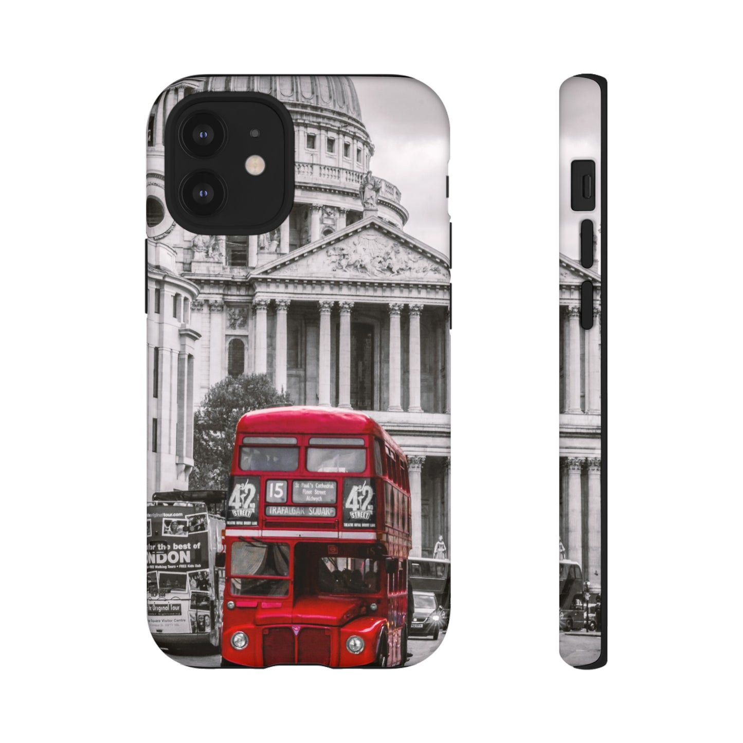 London Bus Wallpaper Phone Case | iPhone 15 Plus/ Pro, 14, 13, 12| Google Pixel 7, Pro, 5| Samsung Galaxy S23 All Major Phone Models