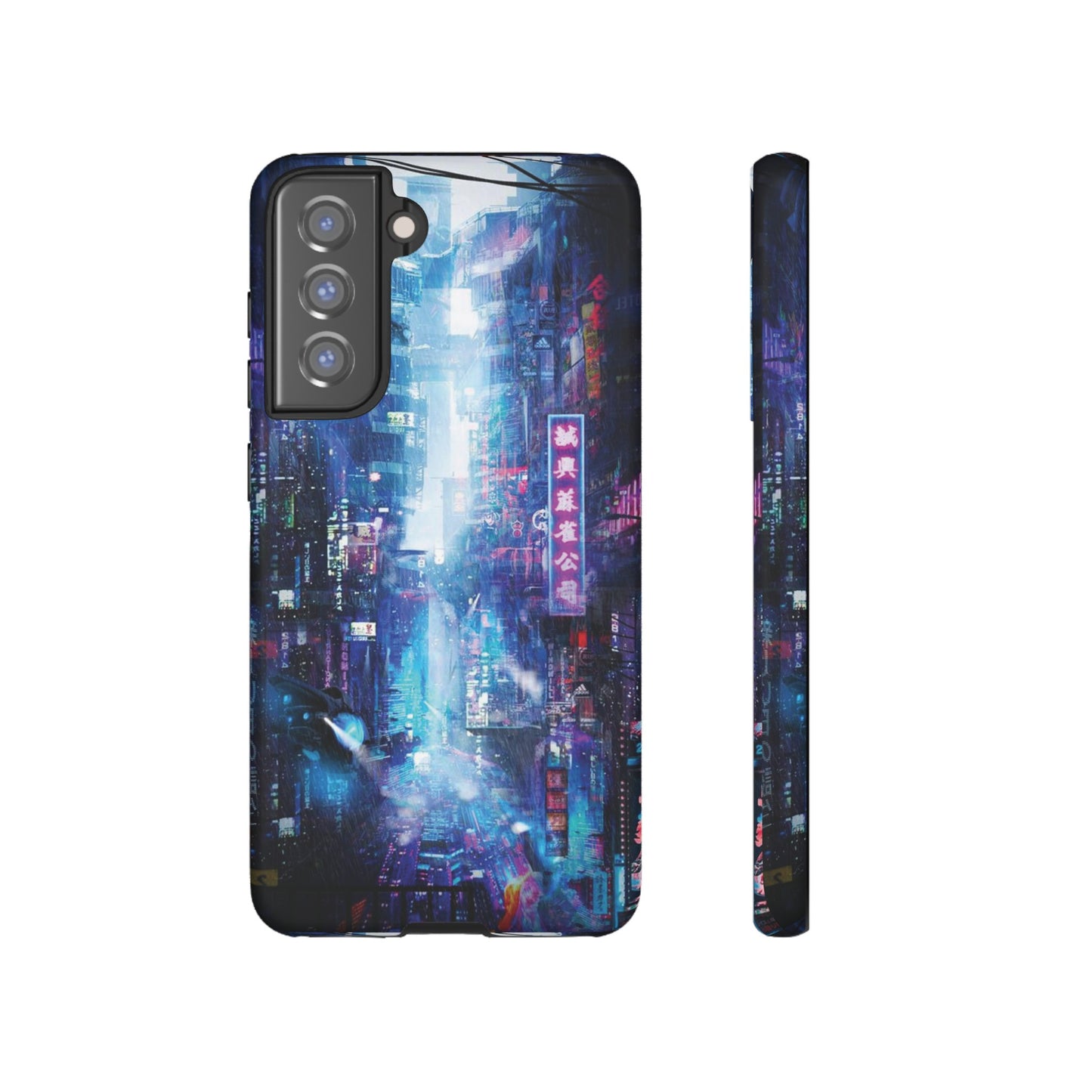 Night Life Futuristic City Wallpaper Phone Case | iPhone 15 Plus/ Pro, 14, 13, 12| Google Pixel 7, Pro, 5| Samsung Galaxy S23 All Major Phone Models