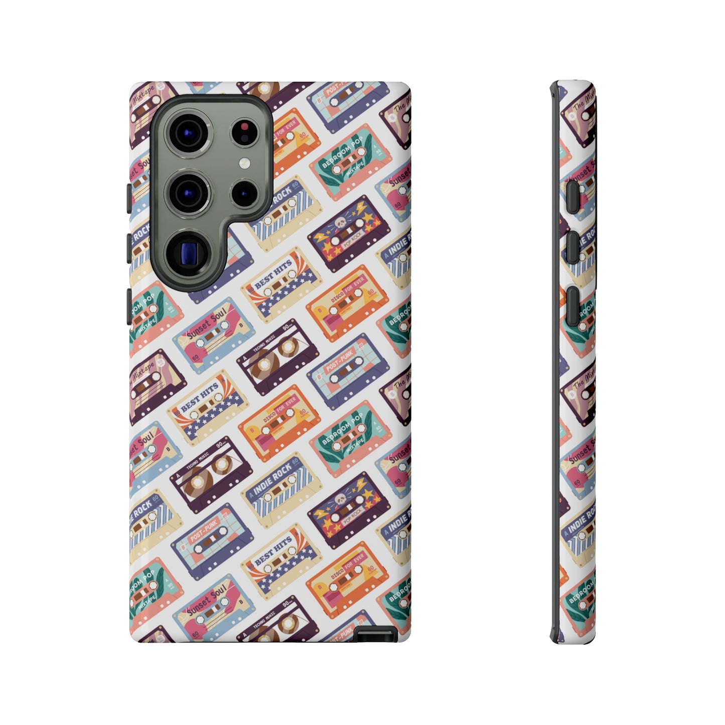 Retro Cassettes Phone Case | iPhone 15 Plus/ Pro, 14, 13, 12| Google Pixel 7, Pro, 5| Samsung Galaxy S23 All Major Phone Models