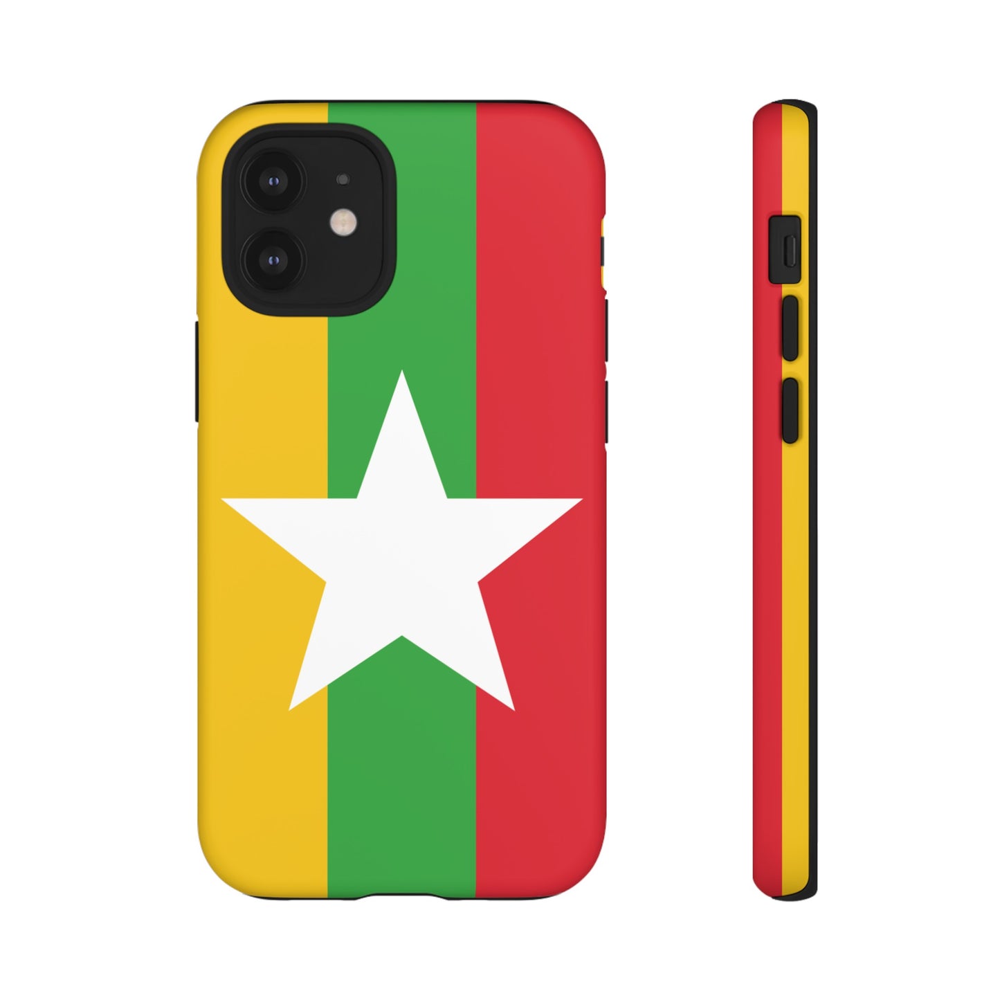 Myanmar Flag Phone Case | iPhone 15 Plus/ Pro, 14, 13, 12| Google Pixel 7, Pro, 5| Samsung Galaxy S23 All Major Phone Models