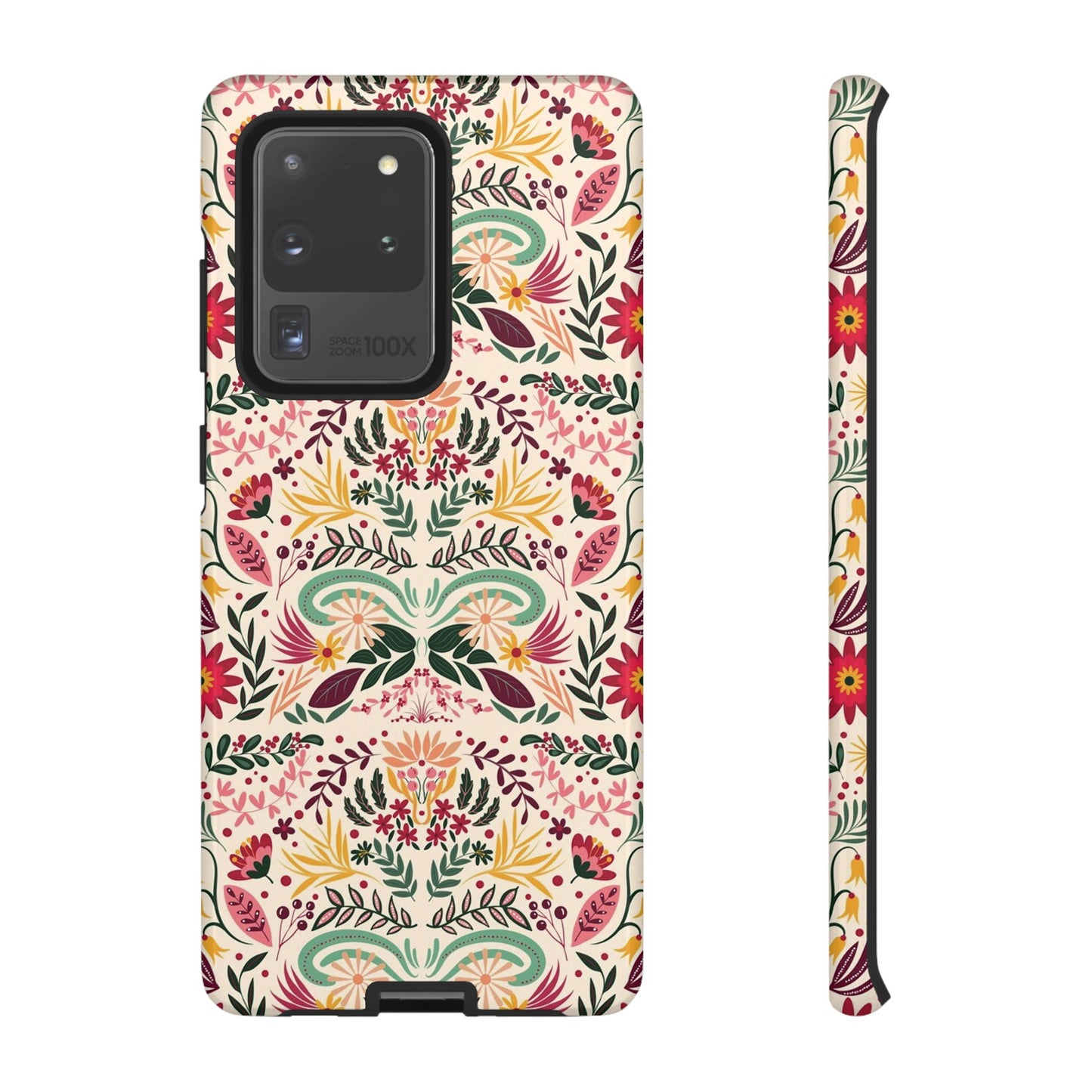 Bright Floral Wallpaper Phone Case | iPhone 15 Plus/ Pro, 14, 13, 12| Google Pixel 7, Pro, 5| Samsung Galaxy S23 All Major Phone Models