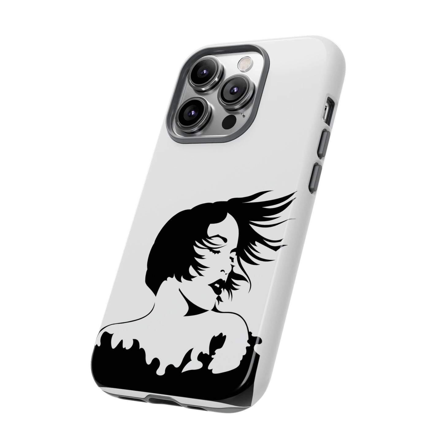 Woman In The Wind Phone Case | iPhone 15 Plus/ Pro, 14, 13, 12| Google Pixel 7, Pro, 5| Samsung Galaxy S23 All Major Phone Models