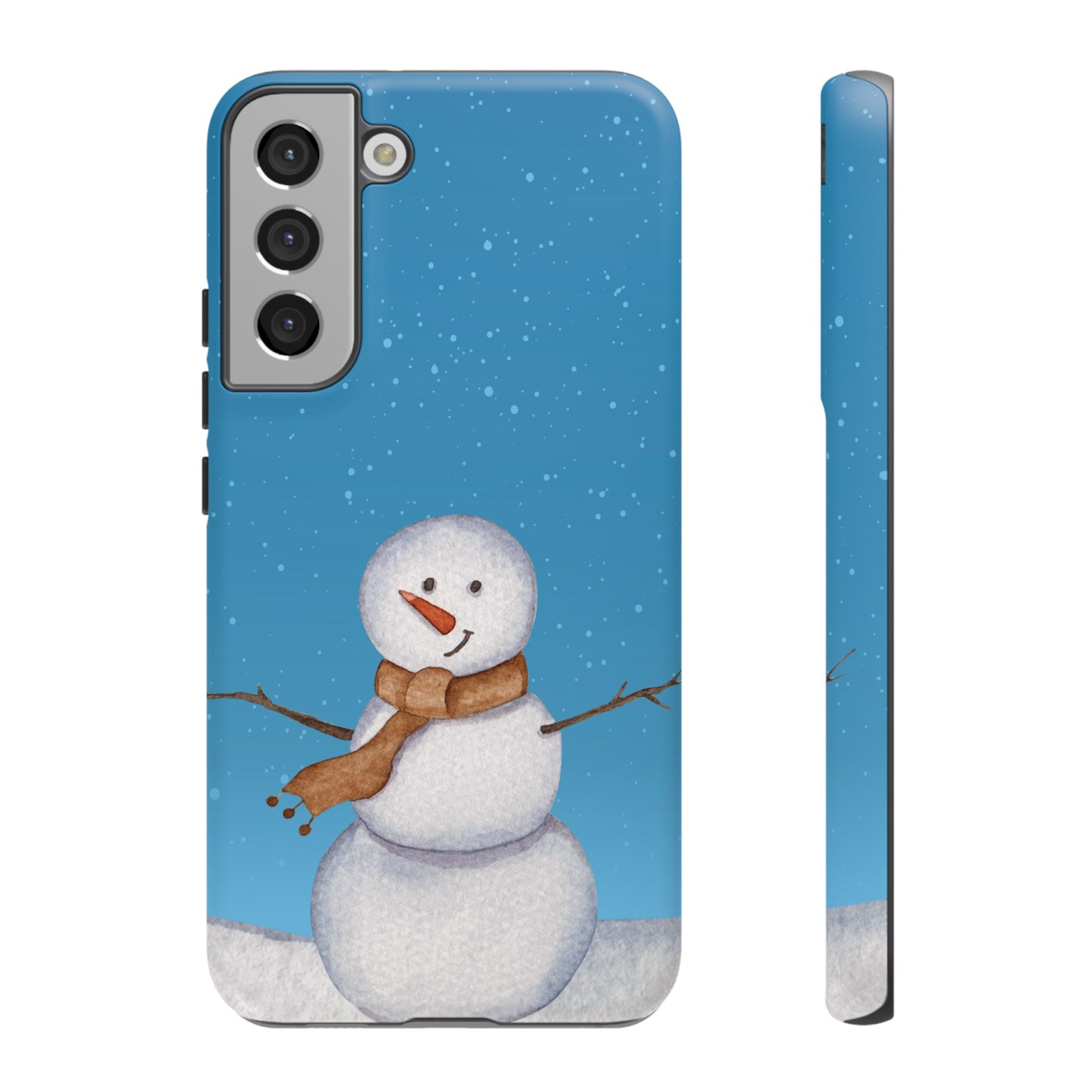 Snowman Wallpaper Phone Case | iPhone 15 Plus/ Pro, 14, 13, 12| Google Pixel 7, Pro, 5| Samsung Galaxy S23 All Major Phone Models