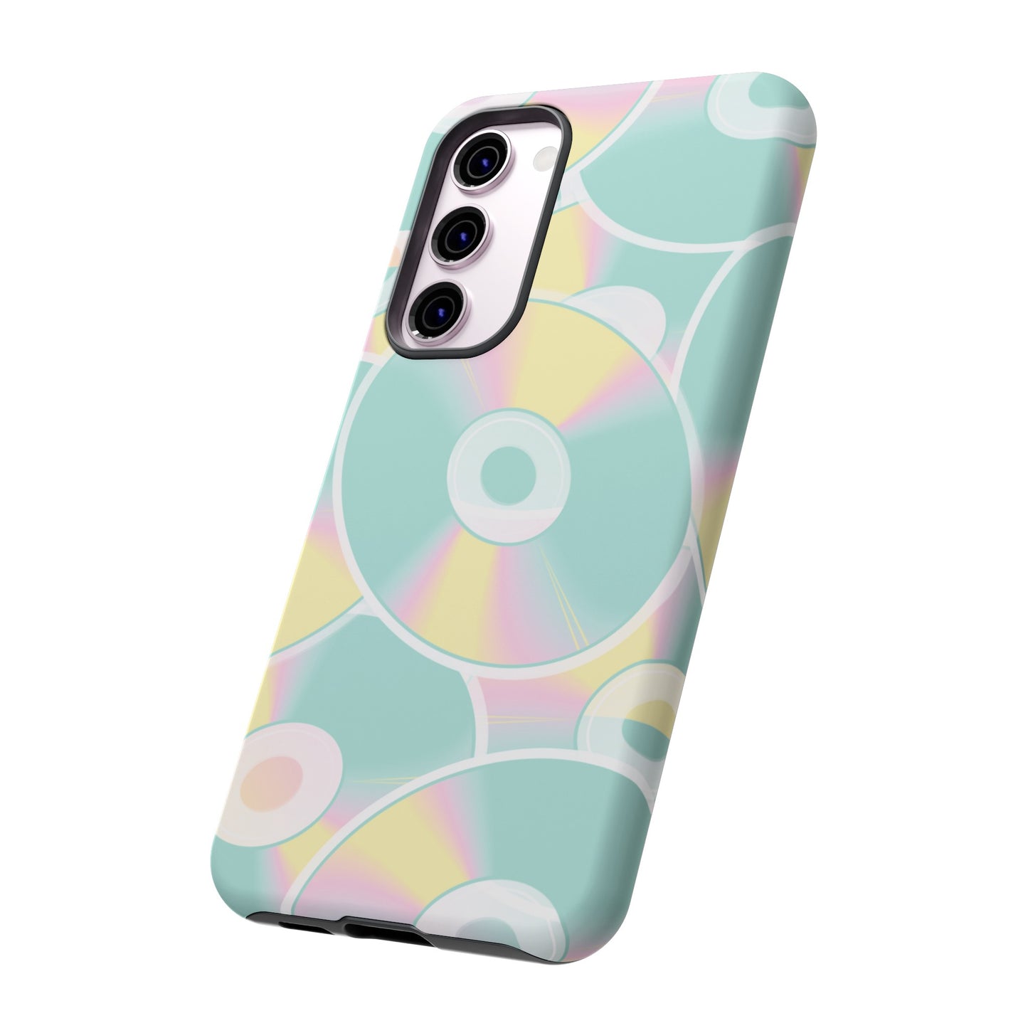 90's CD Wallpaper Phone Case | iPhone 15 Plus/ Pro, 14, 13, 12| Google Pixel 7, Pro, 5| Samsung Galaxy S23 All Major Phone Models