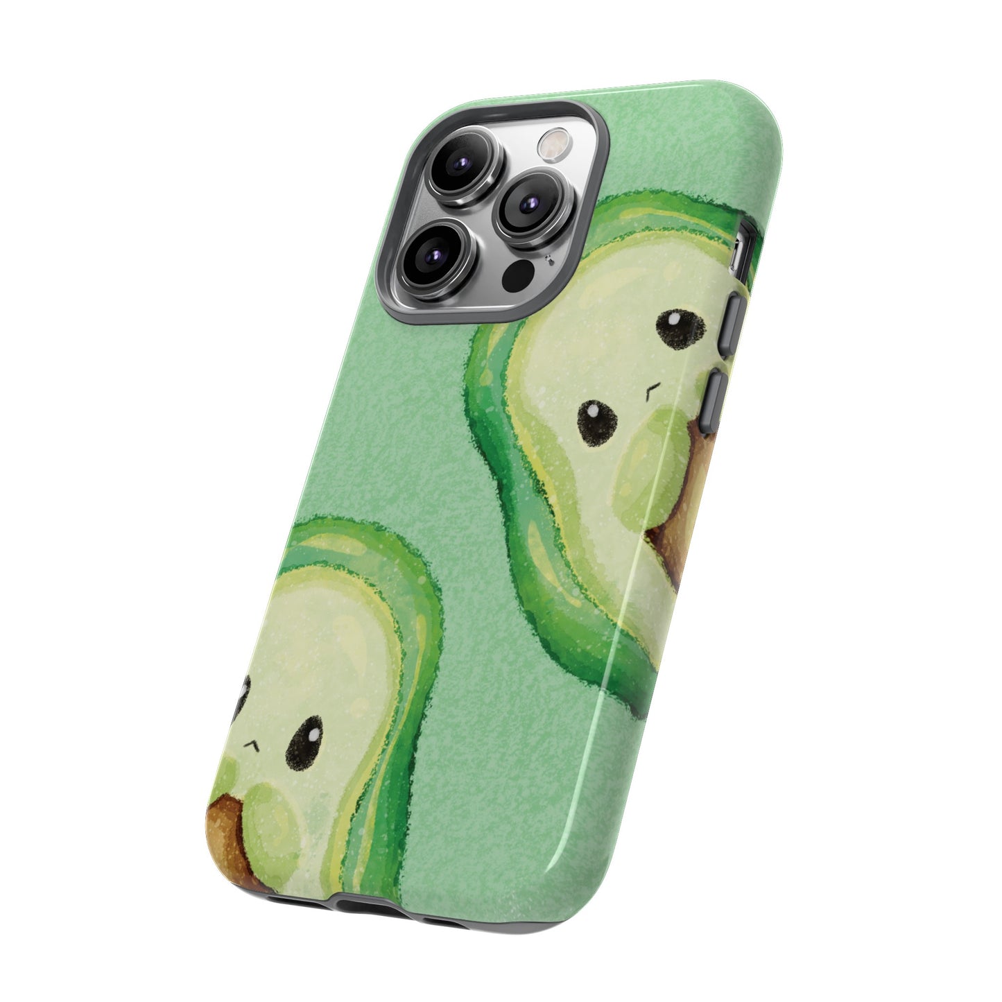 Avocado Friends Wallpaper Phone Case | iPhone 15 Plus/ Pro, 14, 13, 12| Google Pixel 7, Pro, 5| Samsung Galaxy S23 All Major Phone Models