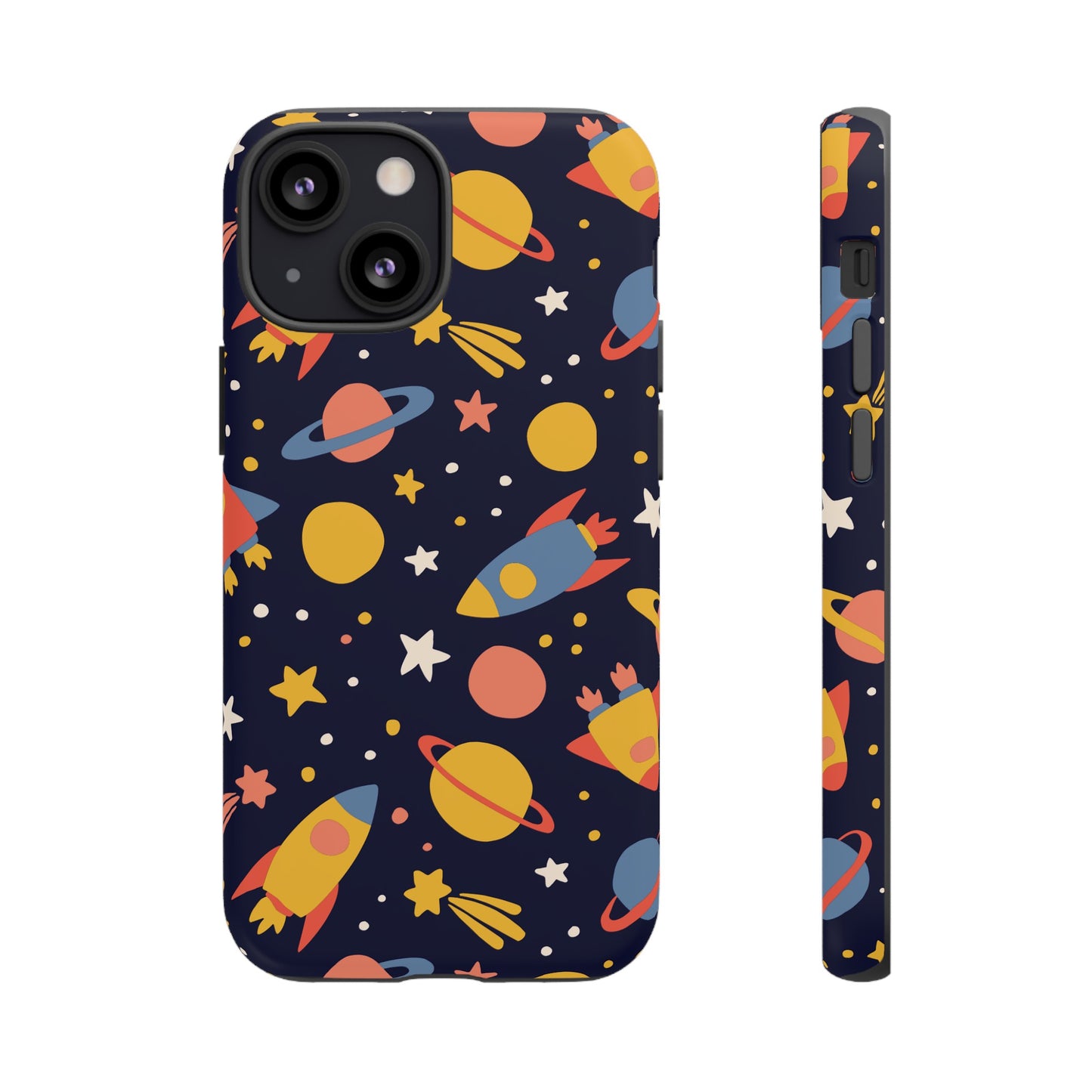 Cartoon Space Wallpaper Phone Case | iPhone 15 Plus/ Pro, 14, 13, 12| Google Pixel 7, Pro, 5| Samsung Galaxy S23 All Major Phone Models