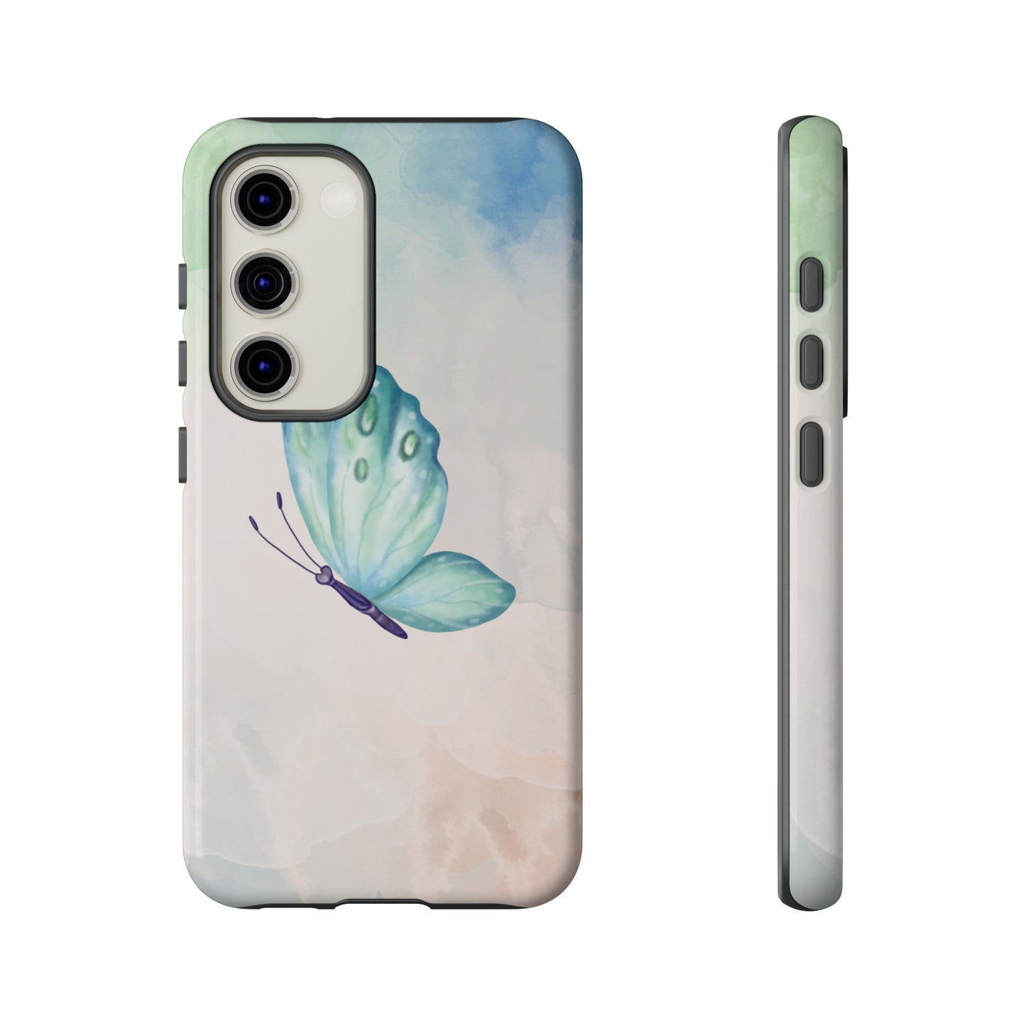 Blue Butterfly Wallpaper Phone Case  | iPhone 15 Plus/ Pro, 14, 13, 12| Google Pixel 7, Pro, 5| Samsung Galaxy S23 All Major Phone Models