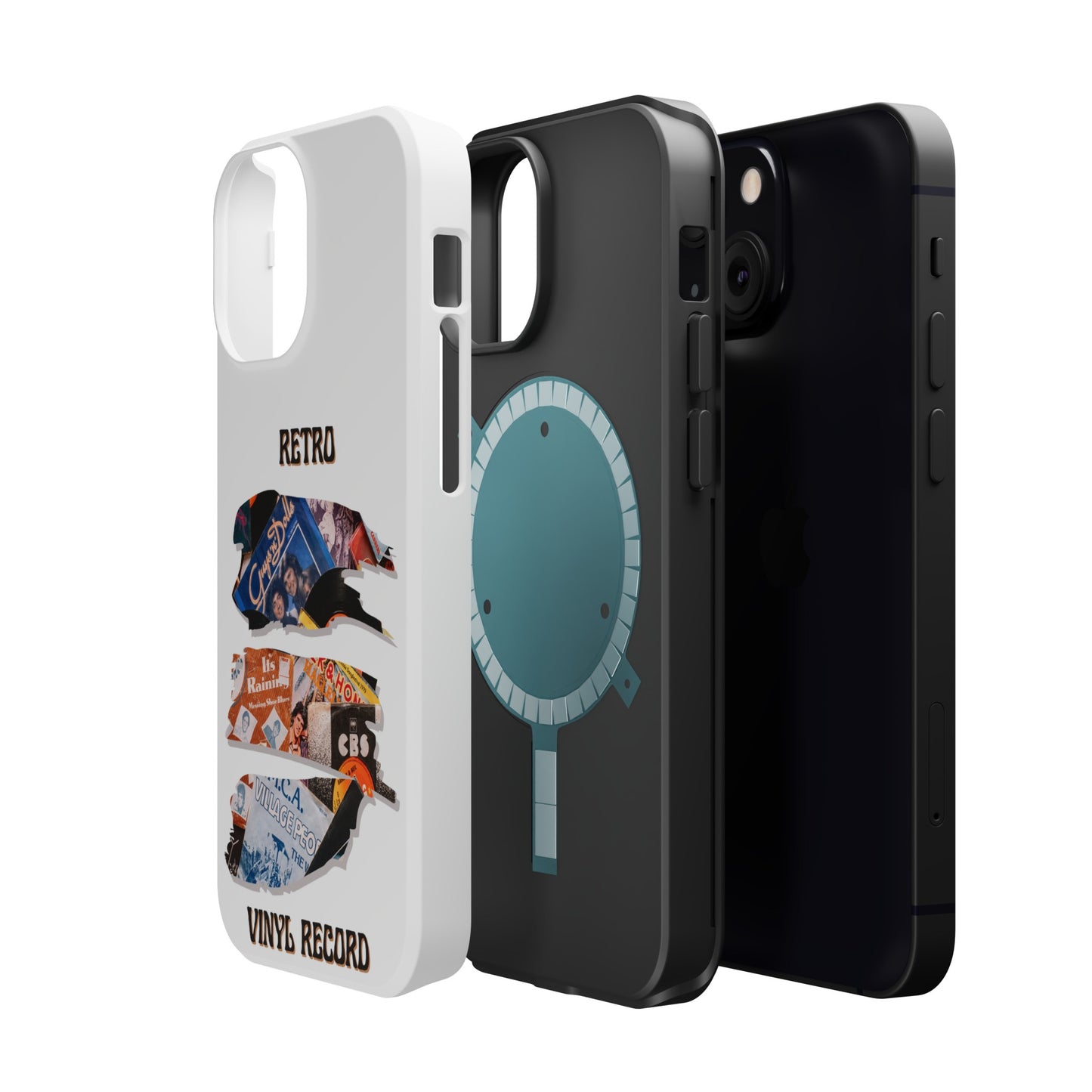 Retro Vinyl Record Phone Case | iPhone 15 Plus/ Pro, 14, 13, 12|