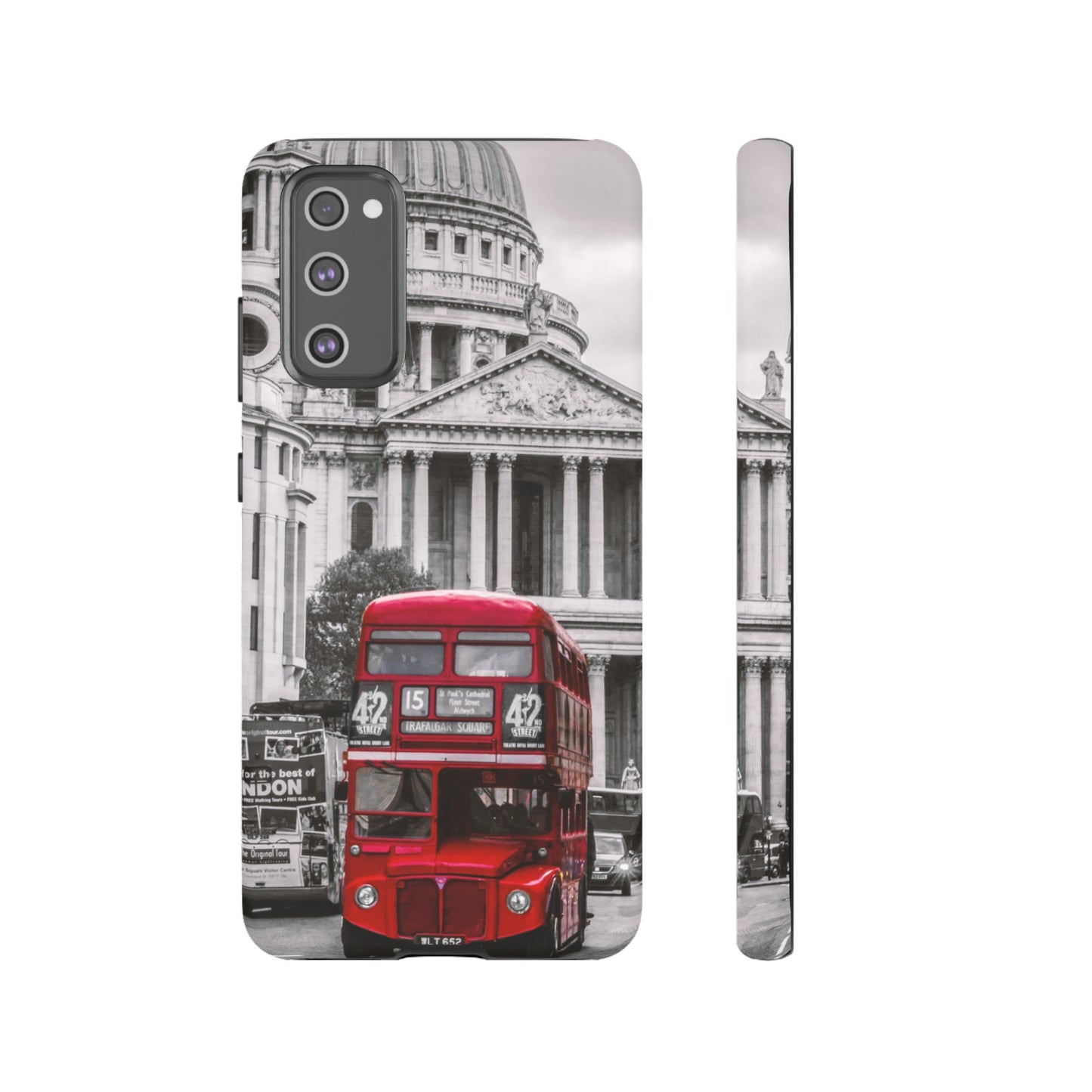 London Bus Wallpaper Phone Case | iPhone 15 Plus/ Pro, 14, 13, 12| Google Pixel 7, Pro, 5| Samsung Galaxy S23 All Major Phone Models