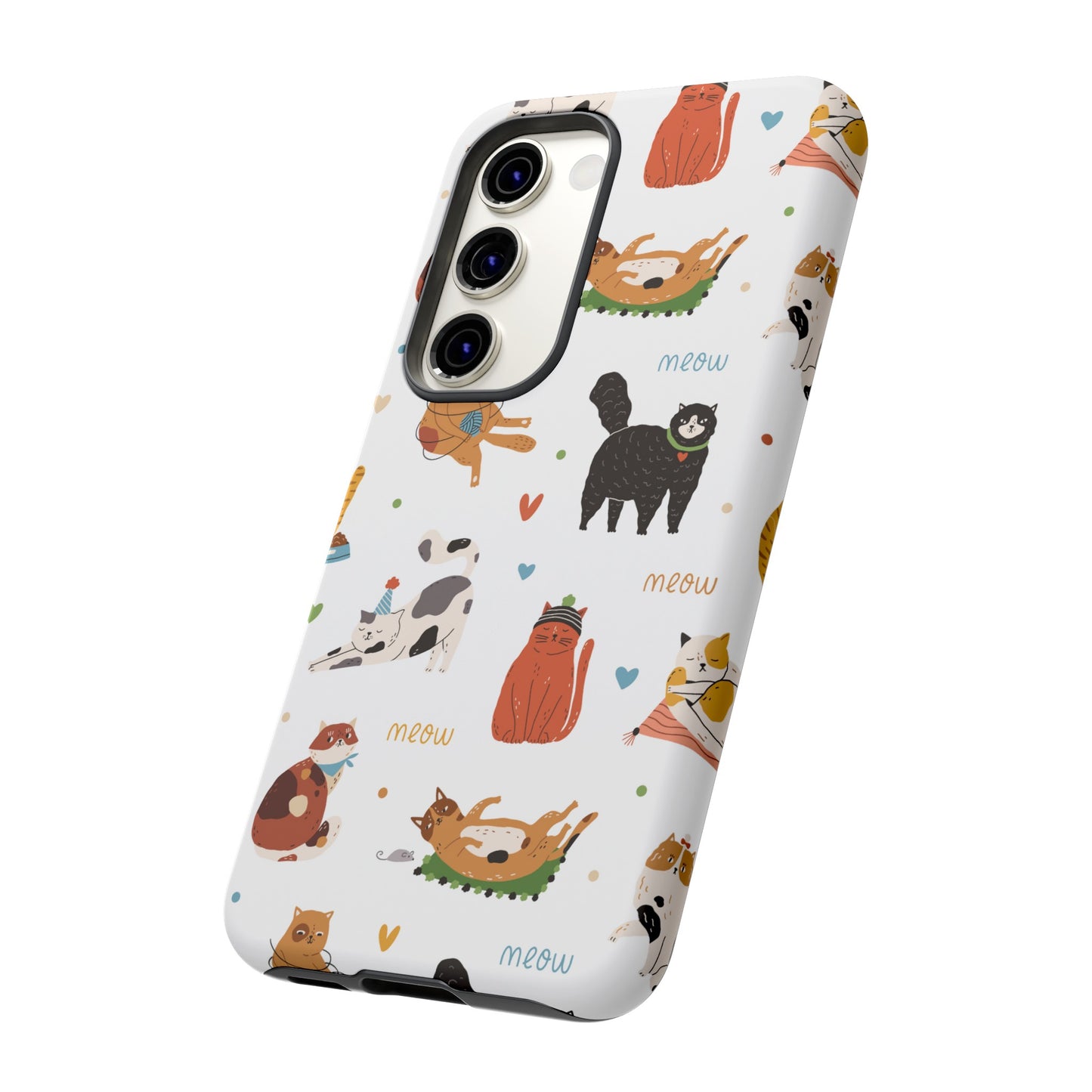 Collage of Cats Wallpaper Phone Case | iPhone 15 Plus/ Pro, 14, 13, 12| Google Pixel 7, Pro, 5| Samsung Galaxy S23 All Major Phone Models