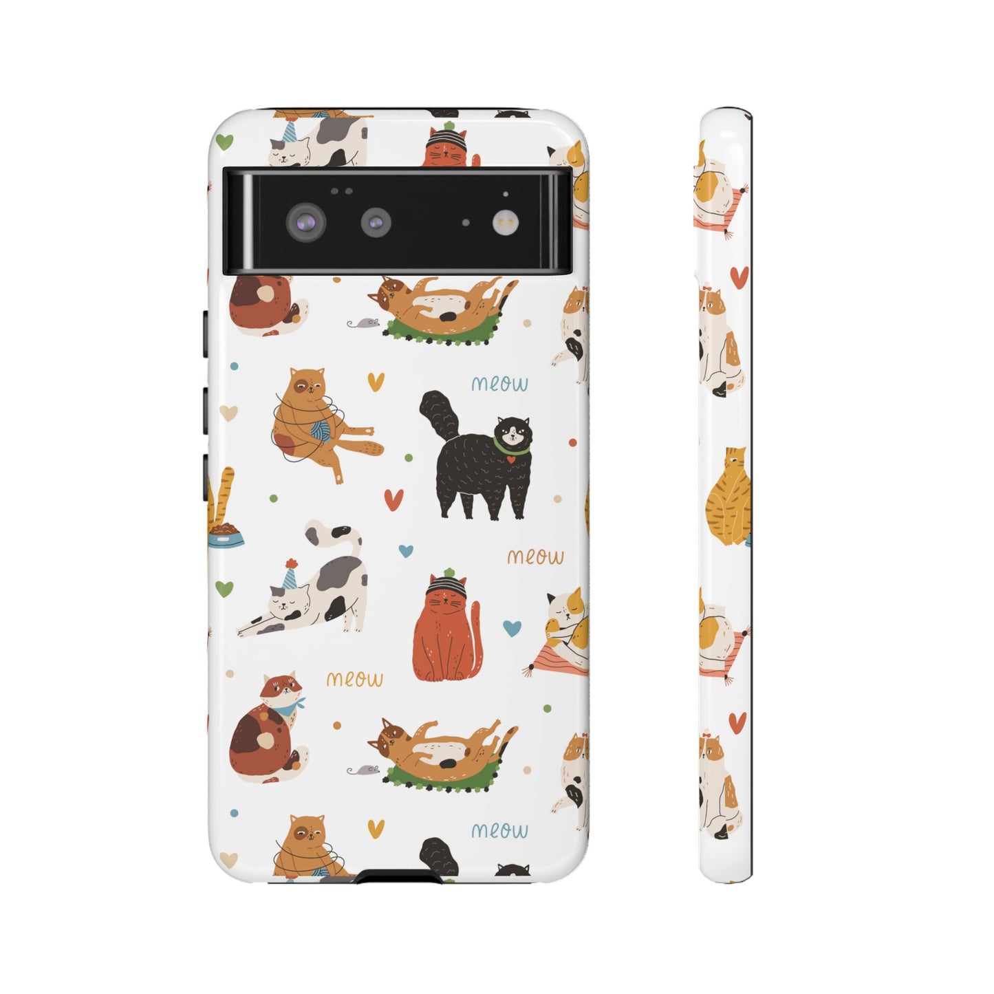 Collage of Cats Wallpaper Phone Case | iPhone 15 Plus/ Pro, 14, 13, 12| Google Pixel 7, Pro, 5| Samsung Galaxy S23 All Major Phone Models