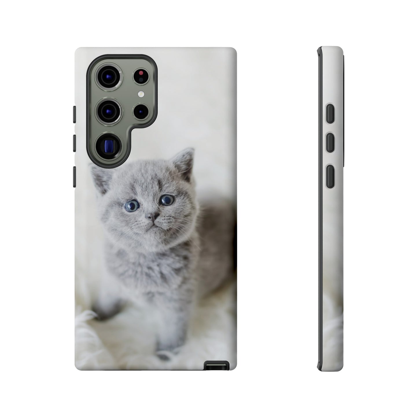 Grey Kitten Wallpaper Phone Case | iPhone 15 Plus/ Pro, 14, 13, 12| Google Pixel 7, Pro, 5| Samsung Galaxy S23 All Major Phone Models