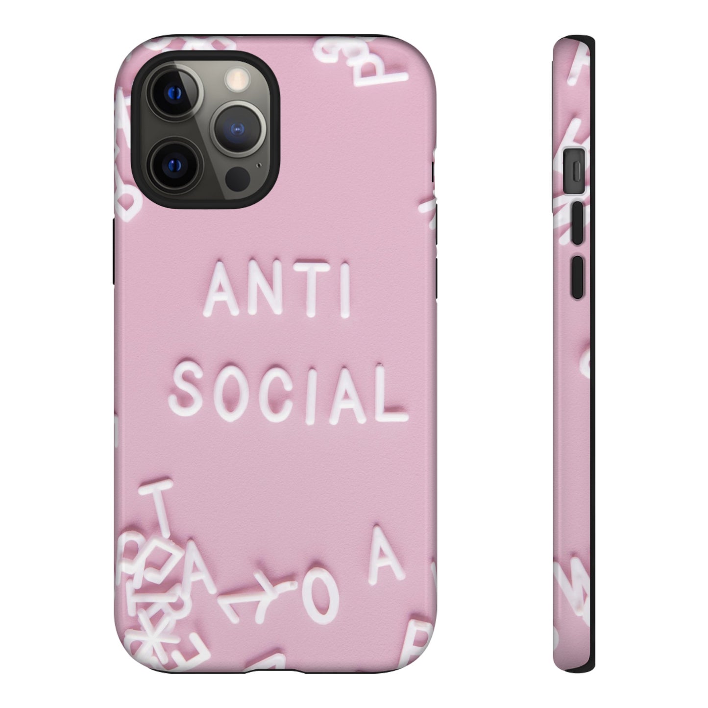 Anti Social Phone Case | iPhone 15 Plus/ Pro, 14, 13, 12| Google Pixel 7, Pro, 5| Samsung Galaxy S23 All Major Phone Models