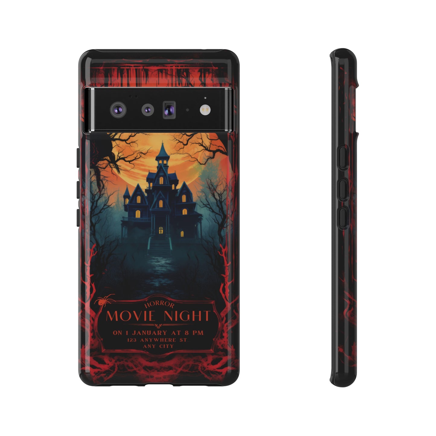 Horror Movie Night Phone Case | iPhone 15 Plus/ Pro, 14, 13, 12| Google Pixel 7, Pro, 5| Samsung Galaxy S23 All Major Phone Models