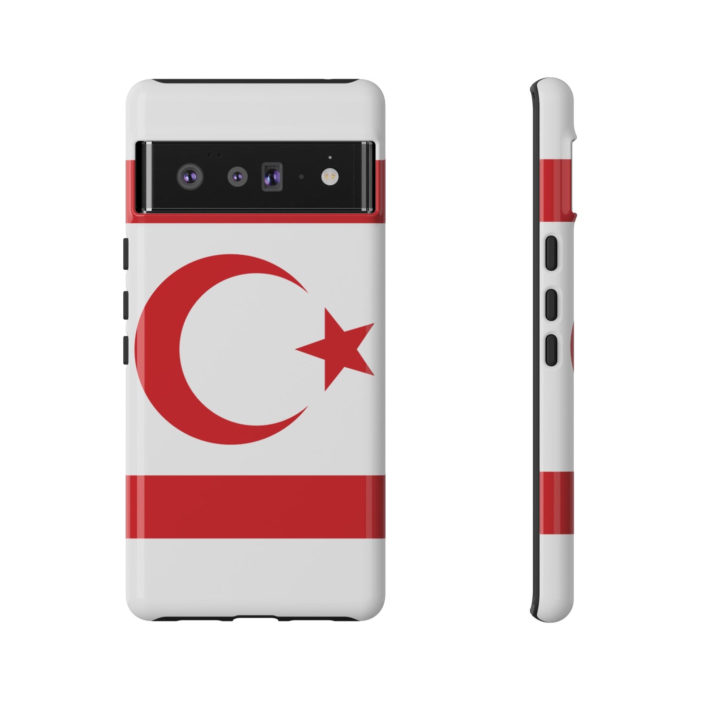 Northern Cyprus Flag Phone Case | iPhone 15 Plus/ Pro, 14, 13, 12| Google Pixel 7, Pro, 5| Samsung Galaxy S23 All Major Phone Models