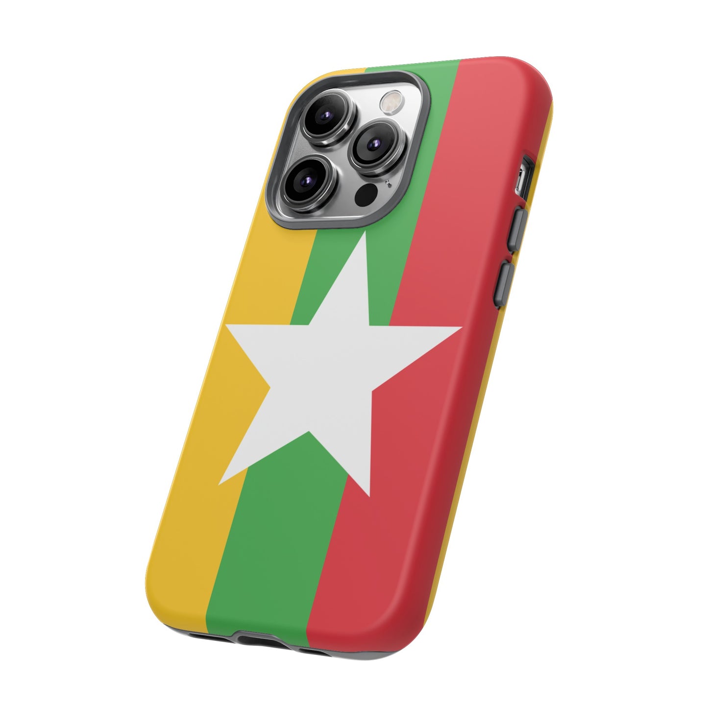 Myanmar Flag Phone Case | iPhone 15 Plus/ Pro, 14, 13, 12| Google Pixel 7, Pro, 5| Samsung Galaxy S23 All Major Phone Models