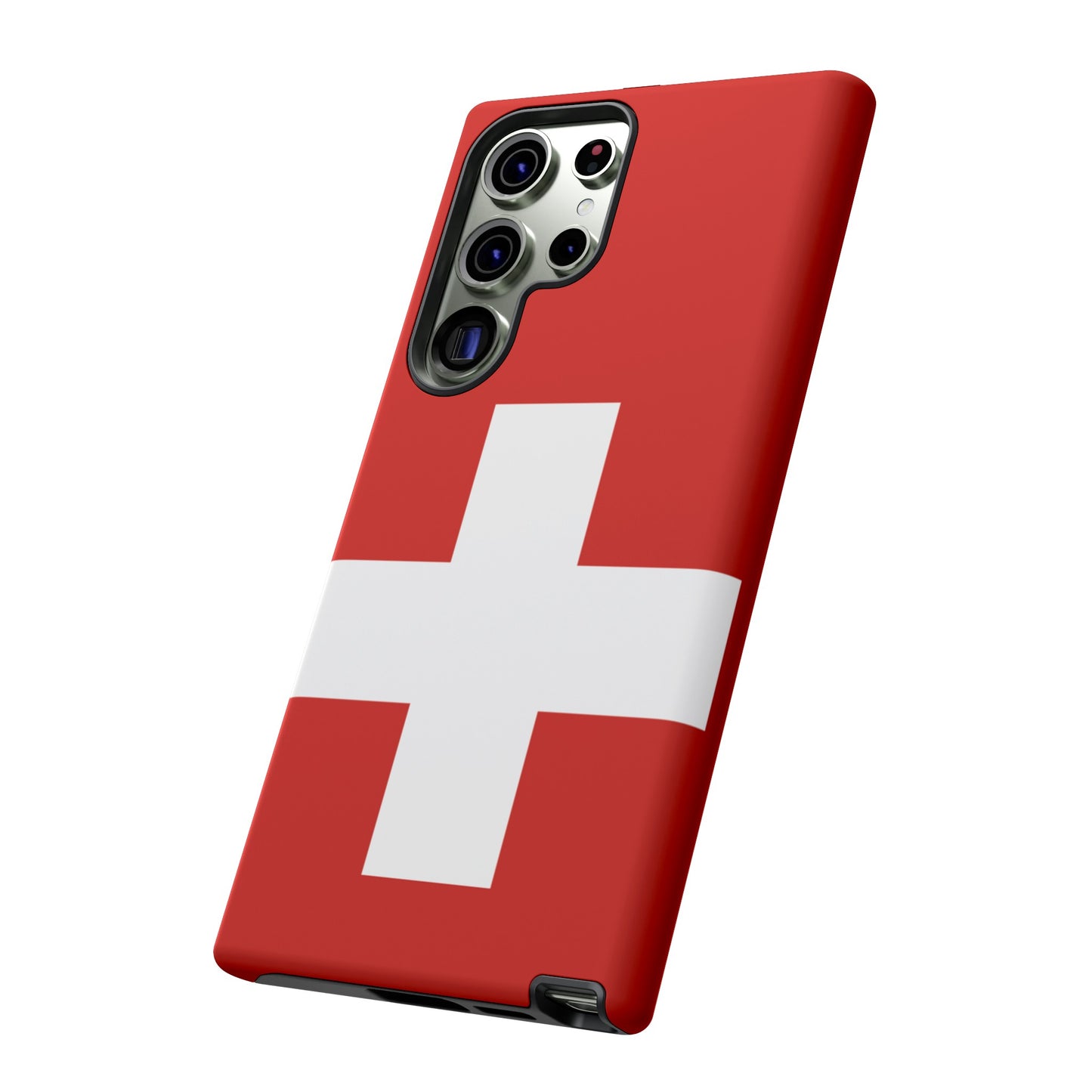 Switzerland Flag Phone Case | iPhone 15 Plus/ Pro, 14, 13, 12| Google Pixel 7, Pro, 5| Samsung Galaxy S23 All Major Phone Models