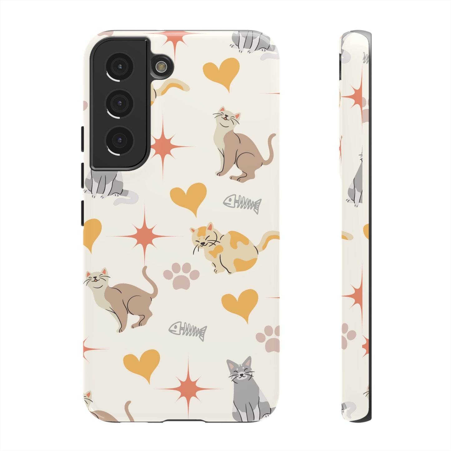 Cute Cat Wallpaper Phone Case | iPhone 15 Plus/ Pro, 14, 13, 12| Google Pixel 7, Pro, 5| Samsung Galaxy S23 All Major Phone Models