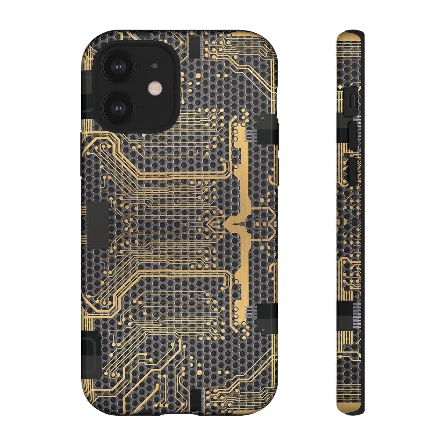 Golden Circuit Board Wallpaper Phone Case | iPhone 15 Plus/ Pro, 14, 13, 12| Google Pixel 7, Pro, 5| Samsung Galaxy S23 All Major Phone Models