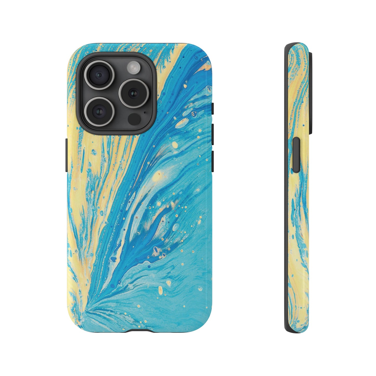 Fan of Yellow & Blue Paint Phone Case | iPhone 15 Plus/ Pro, 14, 13, 12| Google Pixel 7, Pro, 5| Samsung Galaxy S23 All Major Phone Models