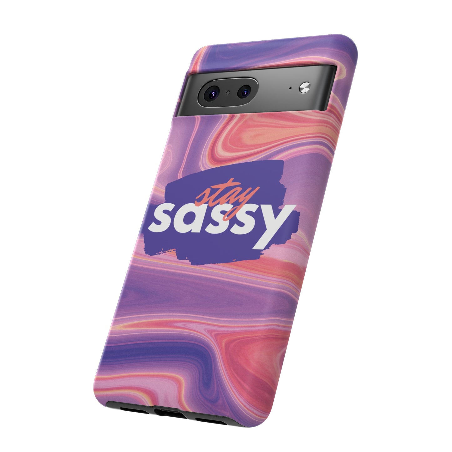 Stay Sassy Wallpaper Phone Case | iPhone 15 Plus/ Pro, 14, 13, 12| Google Pixel 7, Pro, 5| Samsung Galaxy S23 All Major Phone Models