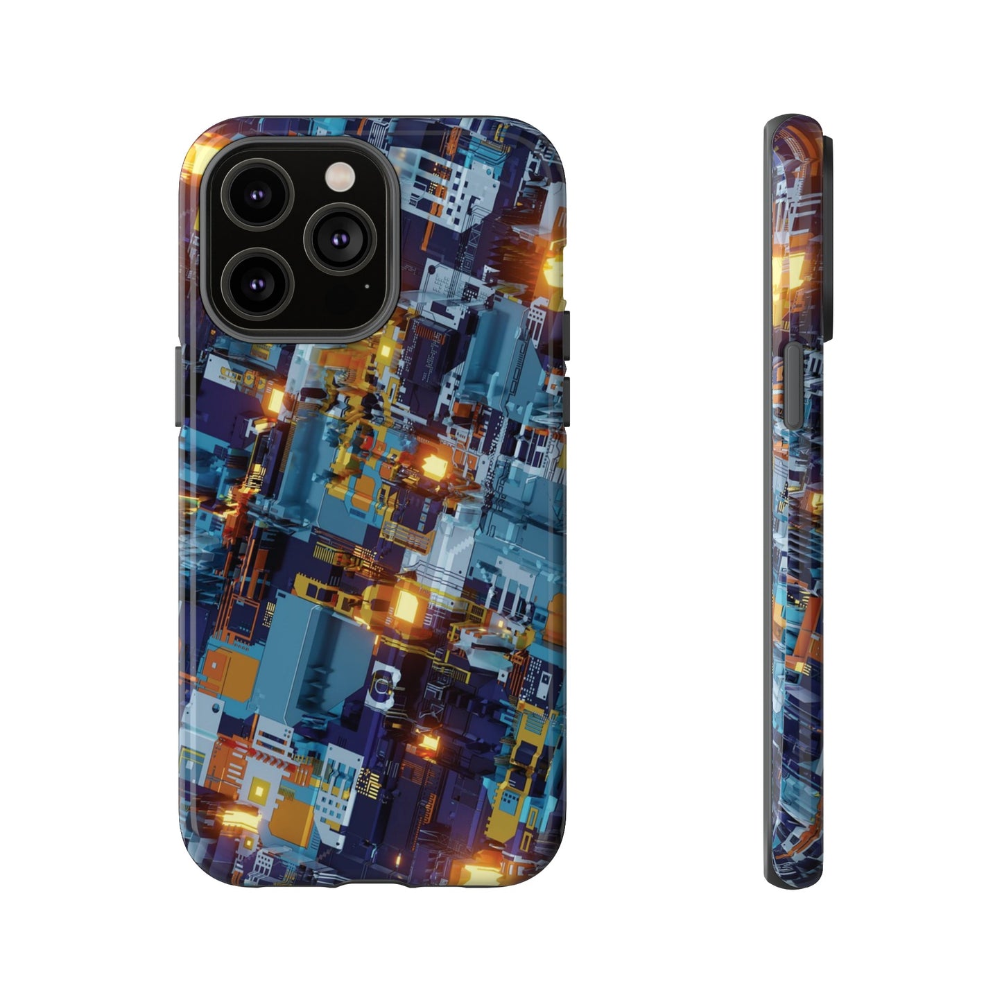 Computer Circuit Board Wallpaper Phone Case | iPhone 15 Plus/ Pro, 14, 13, 12| Google Pixel 7, Pro, 5| Samsung Galaxy S23 All Major Phone Models