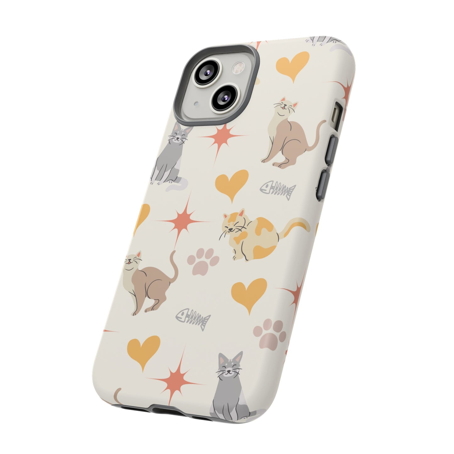 Cute Cat Wallpaper Phone Case | iPhone 15 Plus/ Pro, 14, 13, 12| Google Pixel 7, Pro, 5| Samsung Galaxy S23 All Major Phone Models