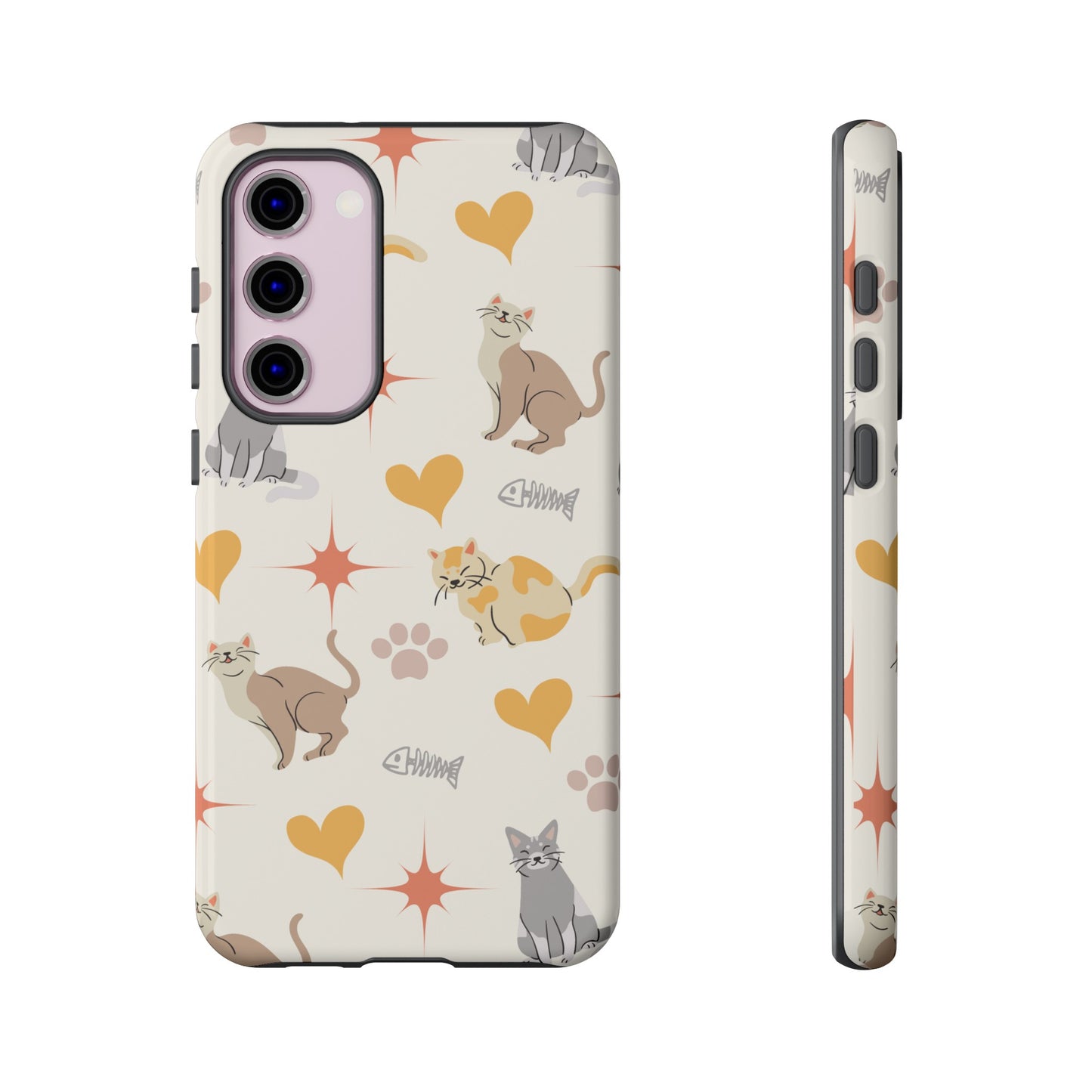 Cute Cat Wallpaper Phone Case | iPhone 15 Plus/ Pro, 14, 13, 12| Google Pixel 7, Pro, 5| Samsung Galaxy S23 All Major Phone Models