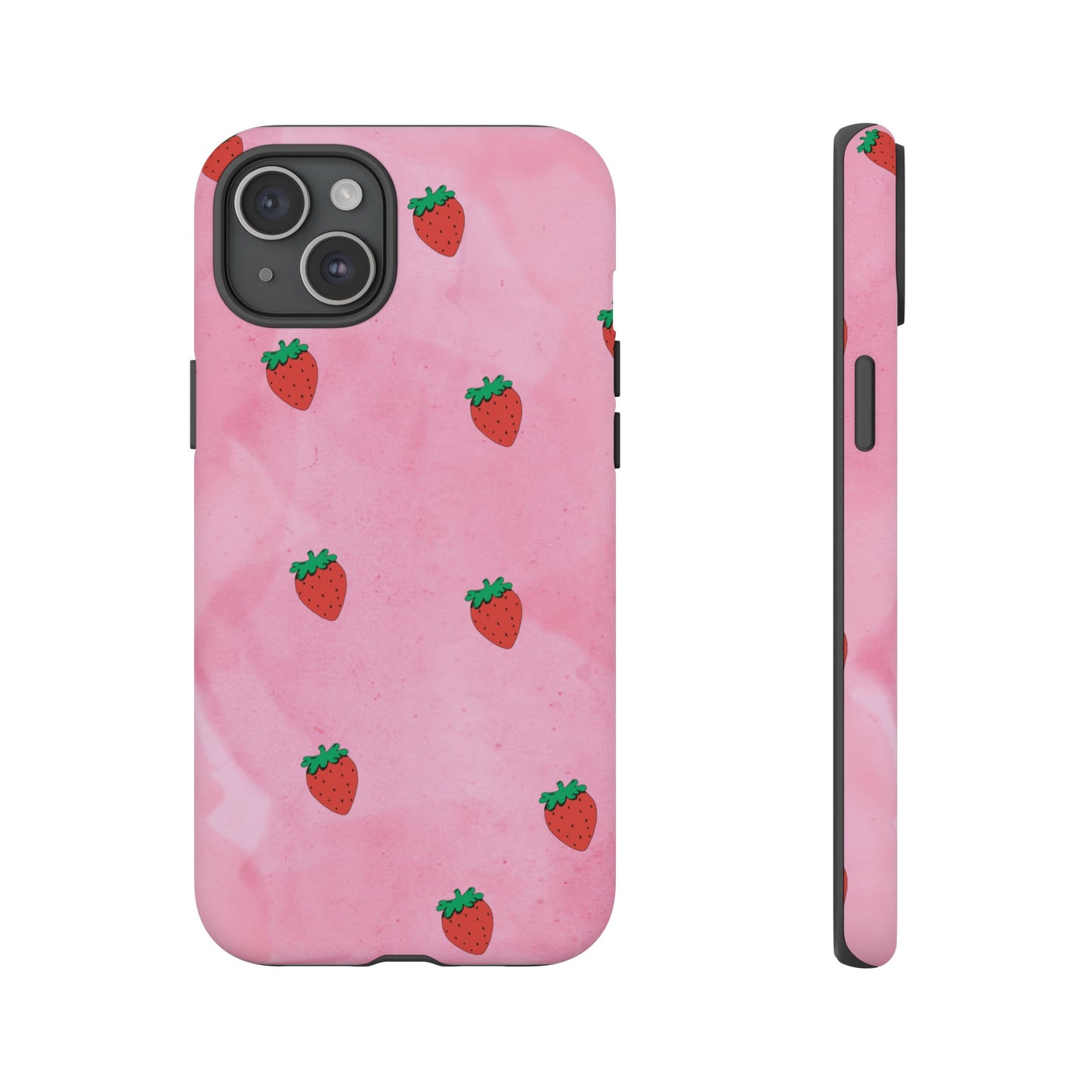 Strawberry Wallpaper Phone Case | iPhone 15 Plus/ Pro, 14, 13, 12| Google Pixel 7, Pro, 5| Samsung Galaxy S23 All Major Phone Models