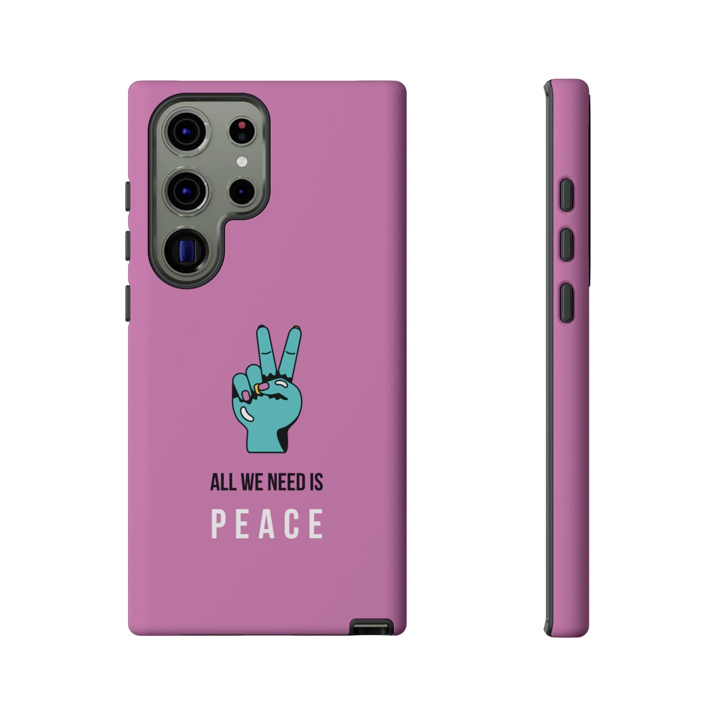 All We Need Is Peace Wallpaper Phone Case | iPhone 15 Plus/ Pro, 14, 13, 12| Google Pixel 7, Pro, 5| Samsung Galaxy S23 All Major Phone Models