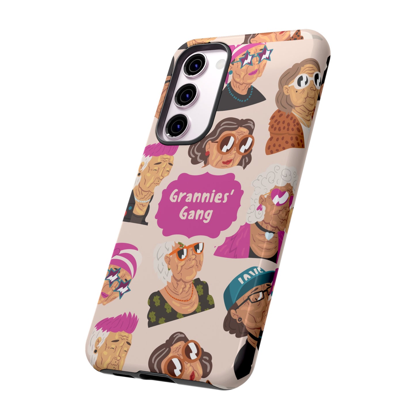 Grannies' Gang Wallpaper Phone Case | iPhone 15 Plus/ Pro, 14, 13, 12| Google Pixel 7, Pro, 5| Samsung Galaxy S23 All Major Phone Models