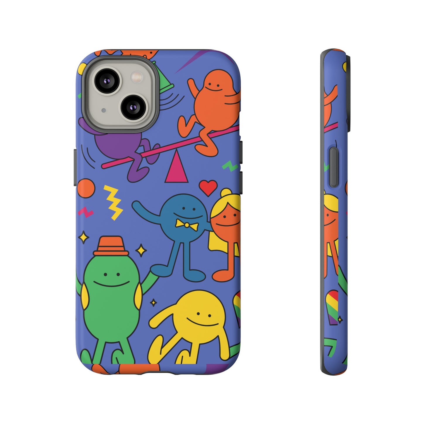 Colourful Cartoon Wallpaper Phone Case | iPhone 15 Plus/ Pro, 14, 13, 12| Google Pixel 7, Pro, 5| Samsung Galaxy S23 All Major Phone Models