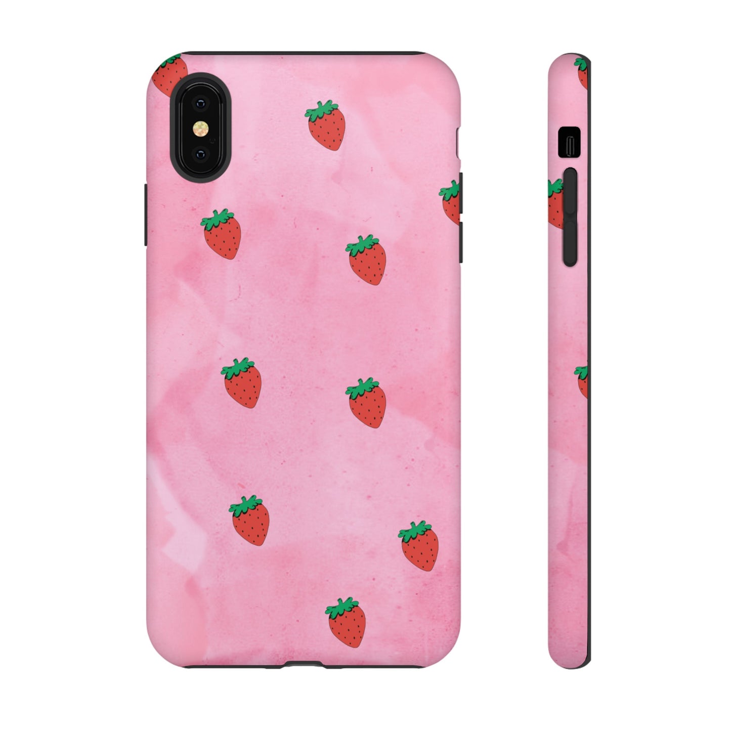 Strawberry Wallpaper Phone Case | iPhone 15 Plus/ Pro, 14, 13, 12| Google Pixel 7, Pro, 5| Samsung Galaxy S23 All Major Phone Models