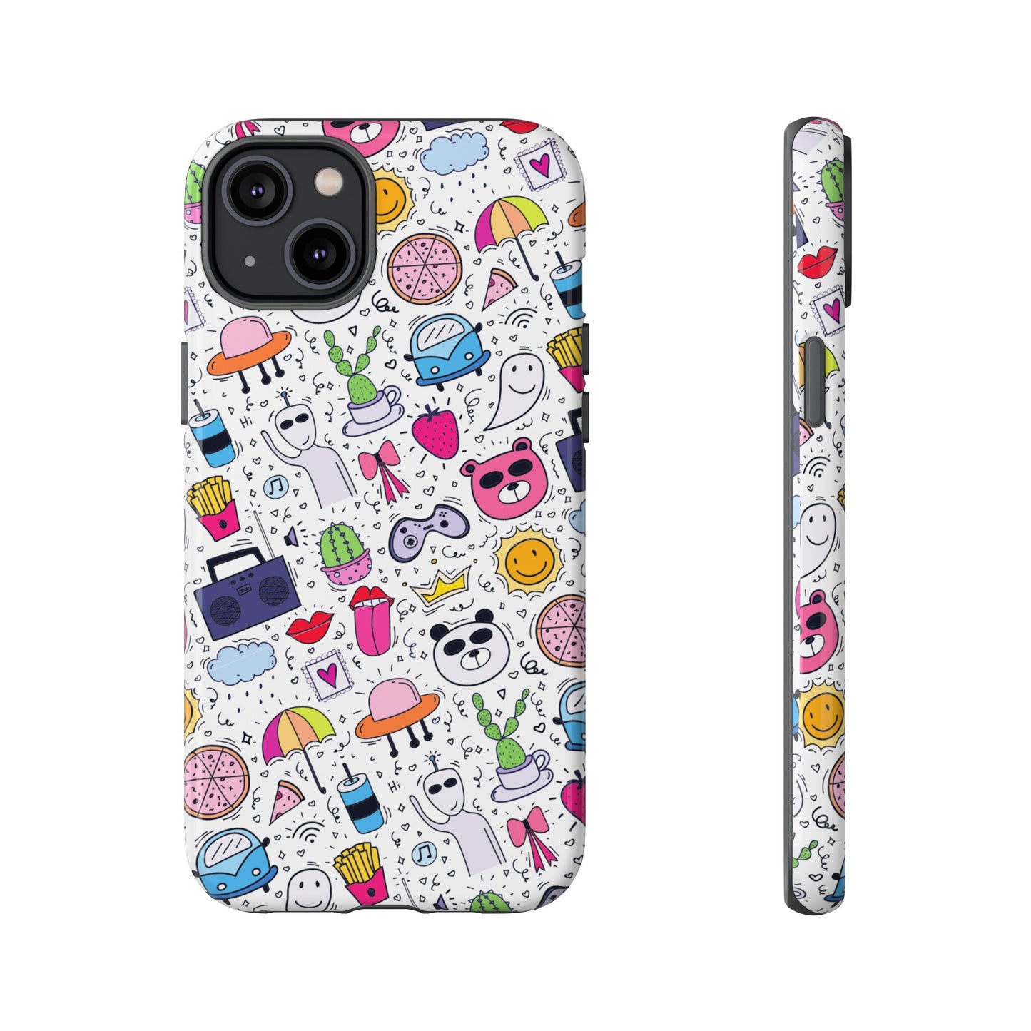 Cartoon Collage Phone Case | iPhone 15 Plus/ Pro, 14, 13, 12| Google Pixel 7, Pro, 5| Samsung Galaxy S23 All Major Phone Models