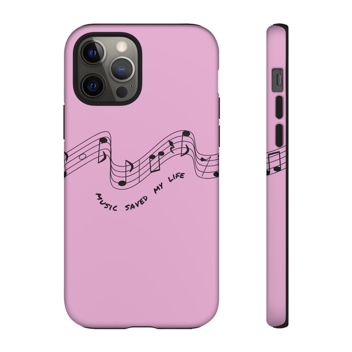 Music Saved My Life Wallpaper Phone Case | iPhone 15 Plus/ Pro, 14, 13, 12| Google Pixel 7, Pro, 5| Samsung Galaxy S23 All Major Phone Models