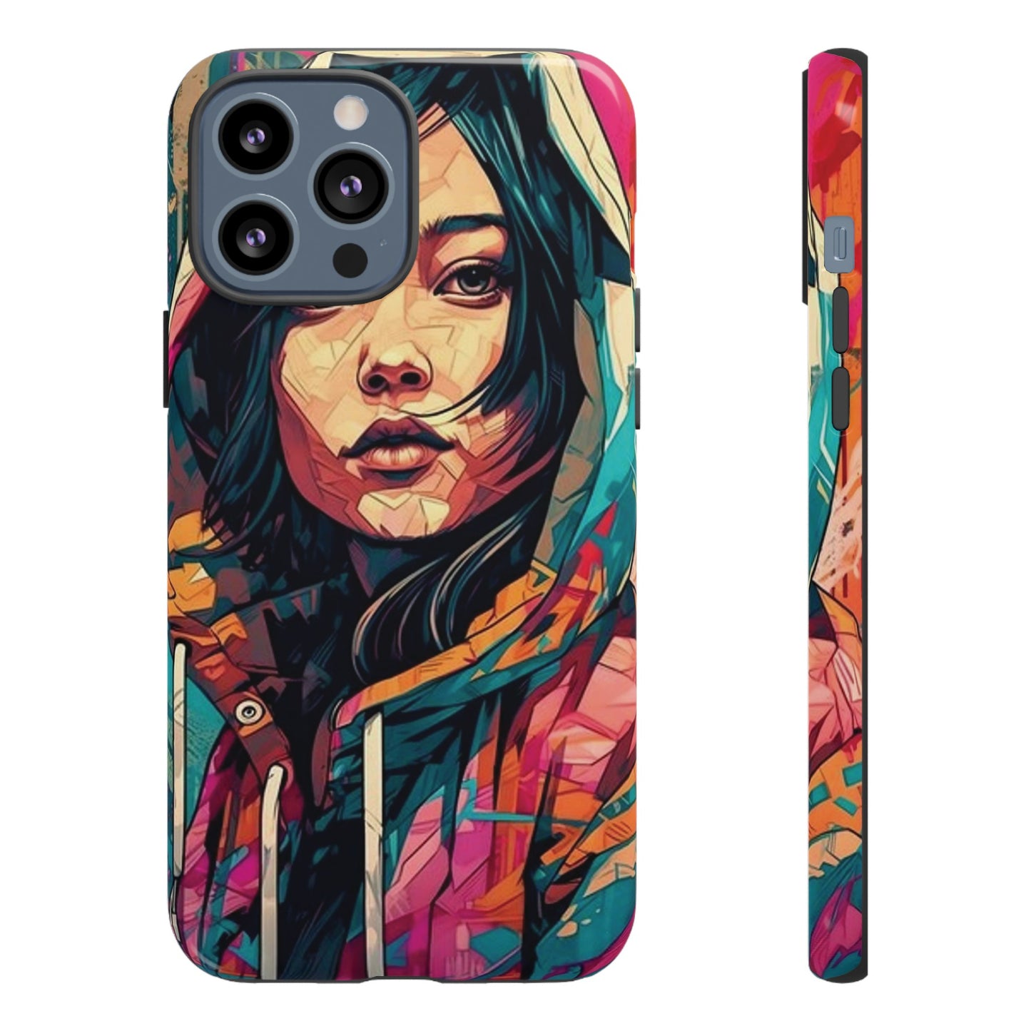 Girl Painting Wallpaper Phone Case | iPhone 15 Plus/ Pro, 14, 13, 12| Google Pixel 7, Pro, 5| Samsung Galaxy S23 All Major Phone Models