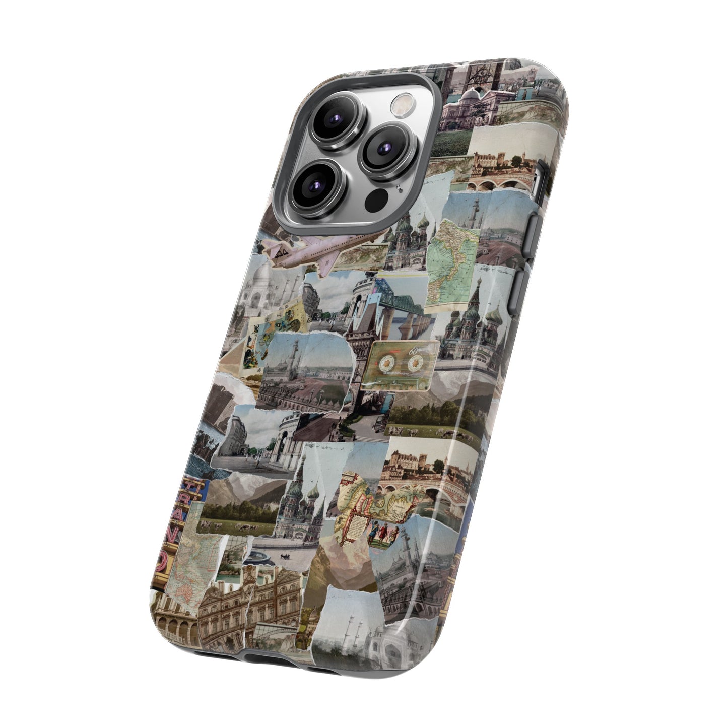 Travel Collage Wallpaper Phone Case | iPhone 15 Plus/ Pro, 14, 13, 12| Google Pixel 7, Pro, 5| Samsung Galaxy S23 All Major Phone Models