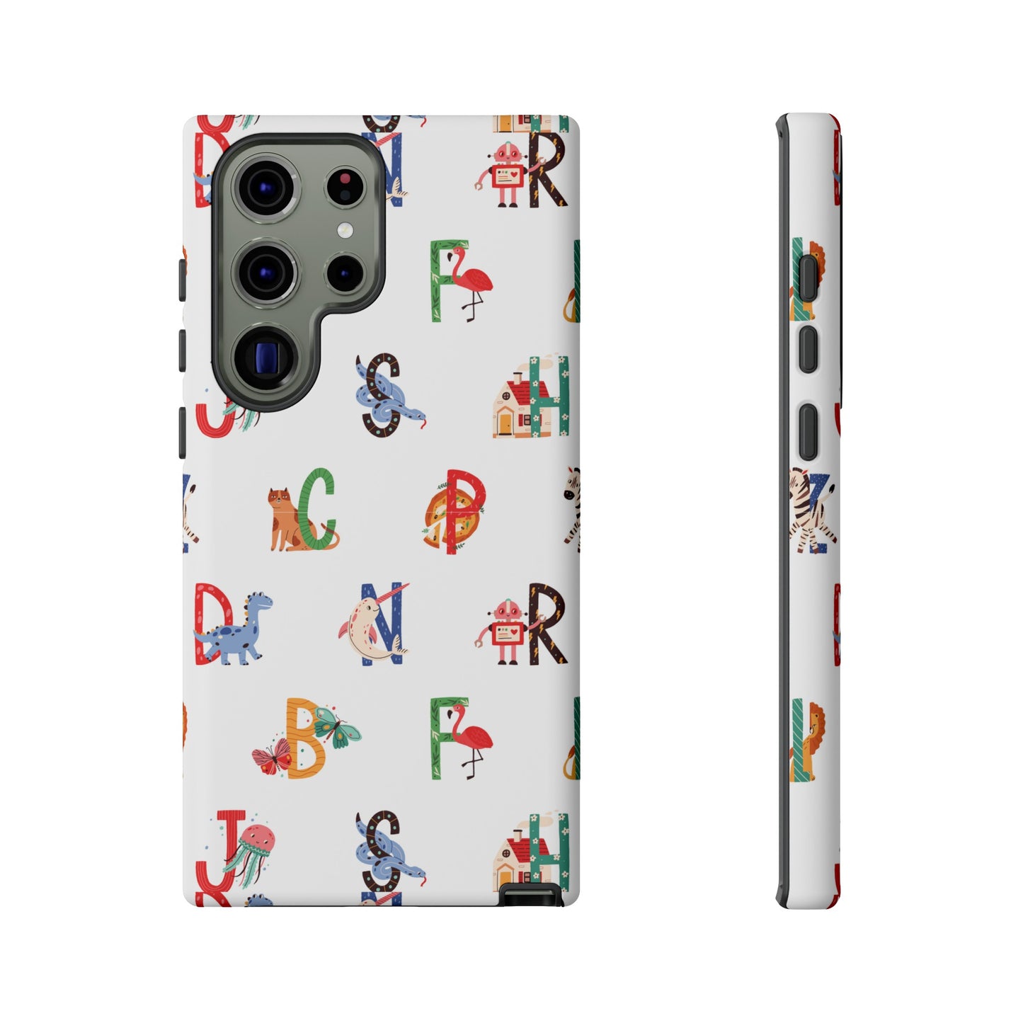 Alphabet Wallpaper Phone Case| iPhone 15 Plus/ Pro, 14, 13, 12| Google Pixel 7, Pro, 5| Samsung Galaxy S23 All Major Phone Models