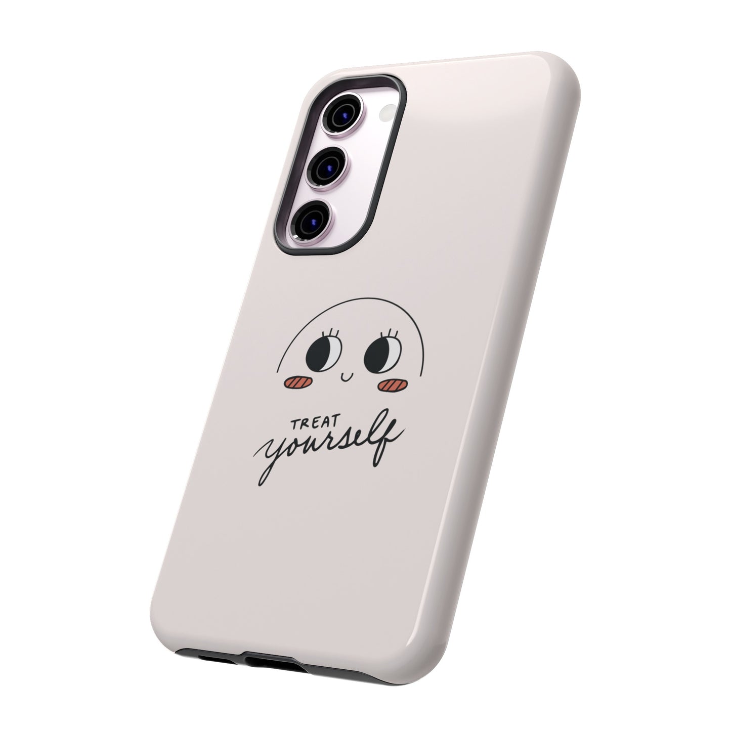 Treat Yourself Wallpaper Phone Case | iPhone 15 Plus/ Pro, 14, 13, 12| Google Pixel 7, Pro, 5| Samsung Galaxy S23 All Major Phone Models